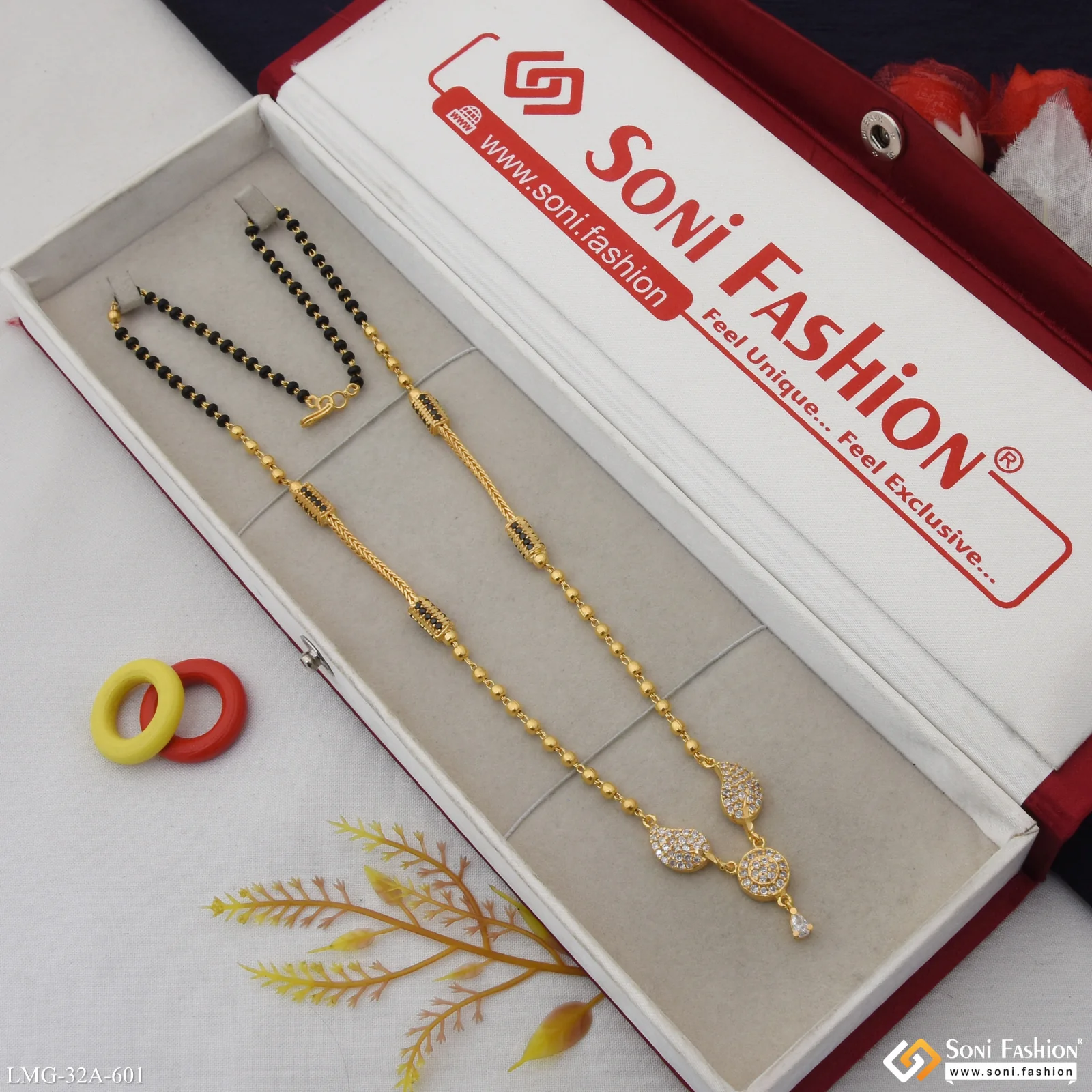 1 Gram Gold Plated Funky Design Mangalsutra for Women - Style A601 - Image 3