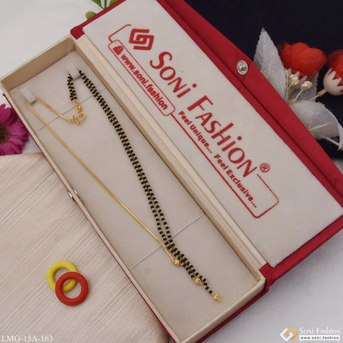 1 Gram Gold Plated Glamorous Design Chic Design Mangalsutra for Women - Style A163 - Image 3