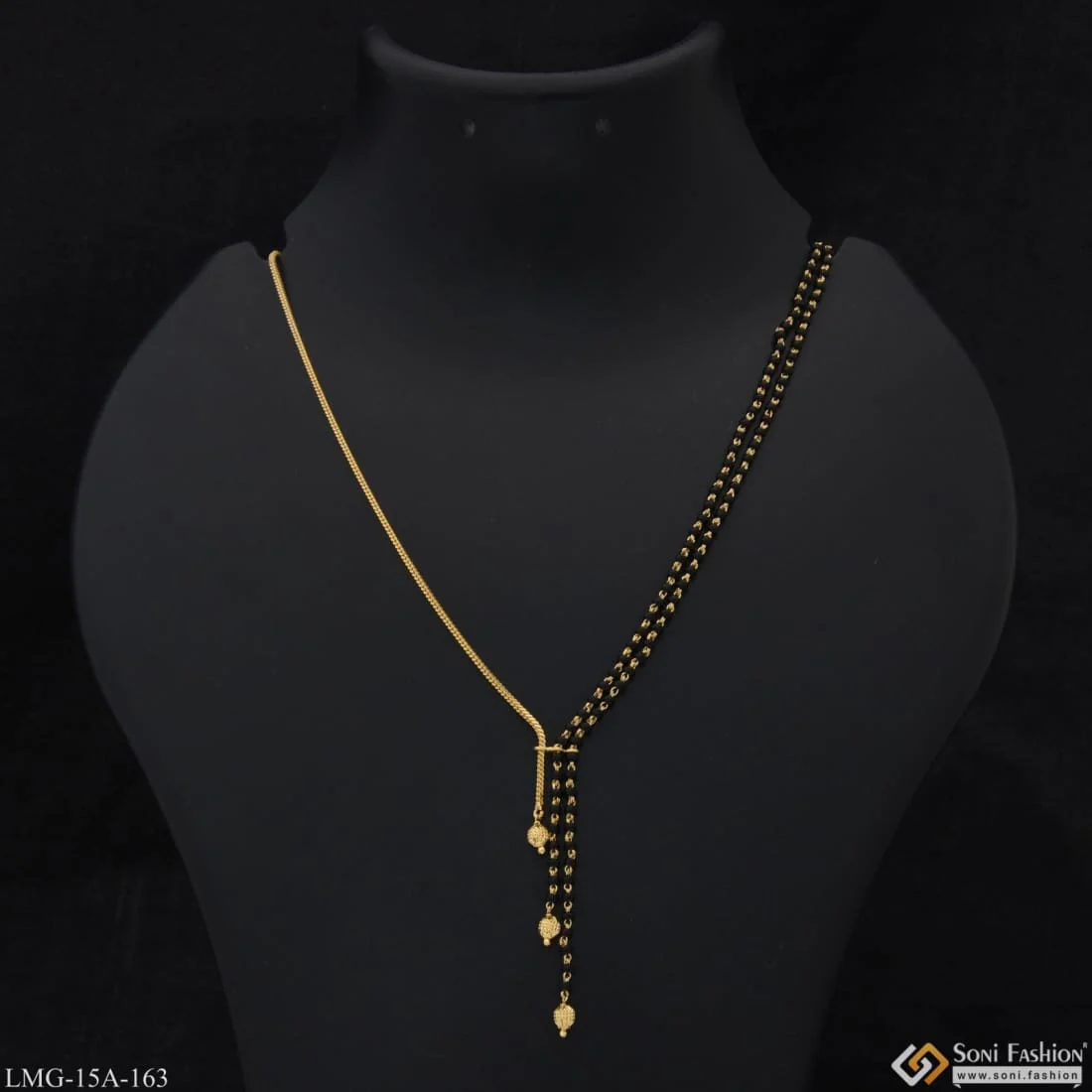 1 Gram Gold Plated Glamorous Design Chic Design Mangalsutra for Women - Style A163 - Image 5