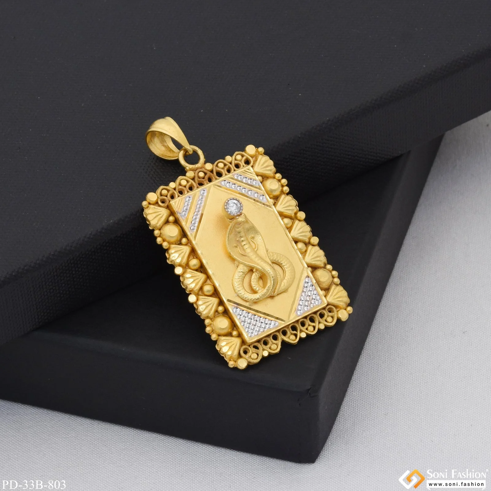 1 Gram Gold Plated Goga Maharaj Best Quality Pendant for Men - Style B803 - Image 5