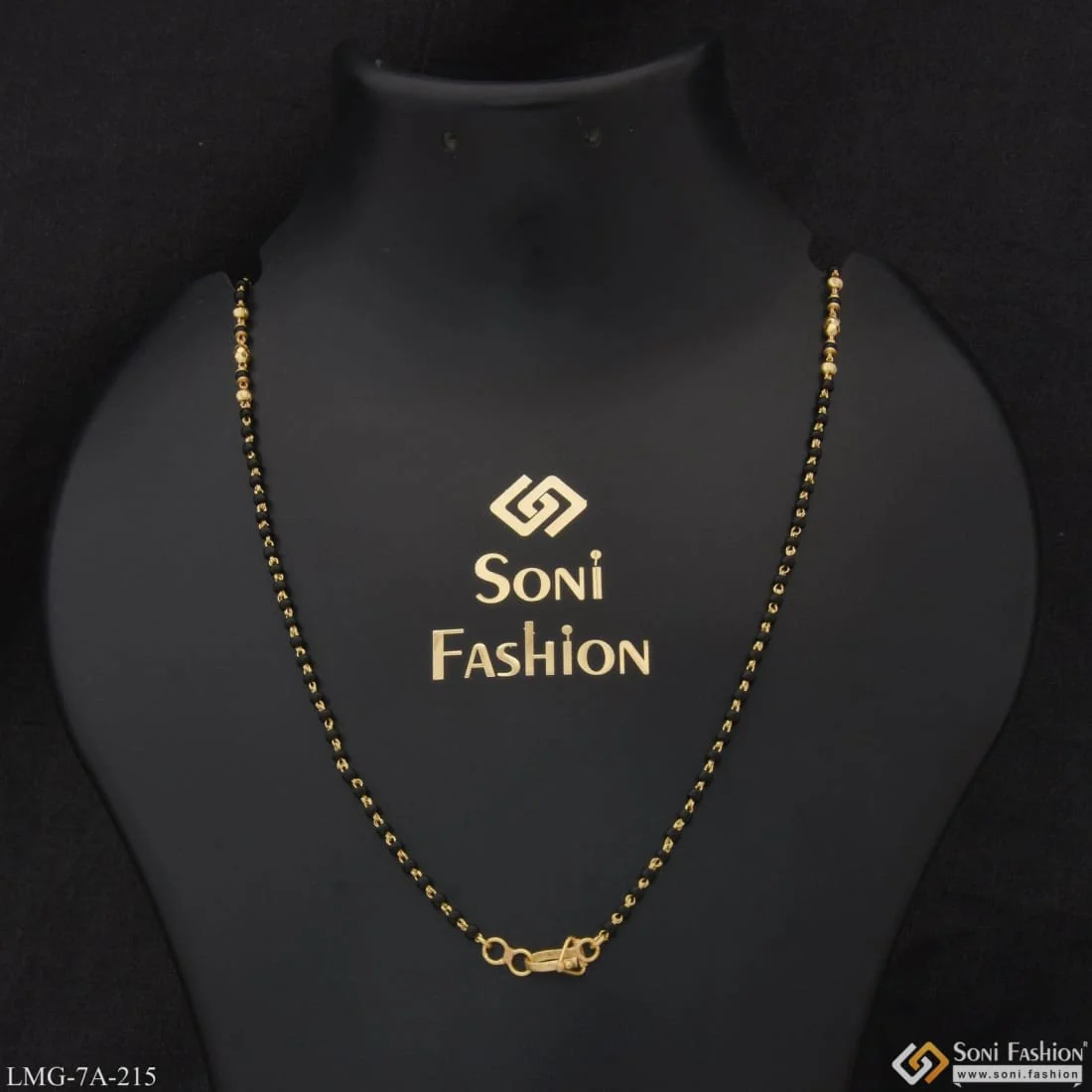 1 Gram Gold Plated Hand-Finished Design Mangalsutra Dori for Women - Style A215 - Image 4
