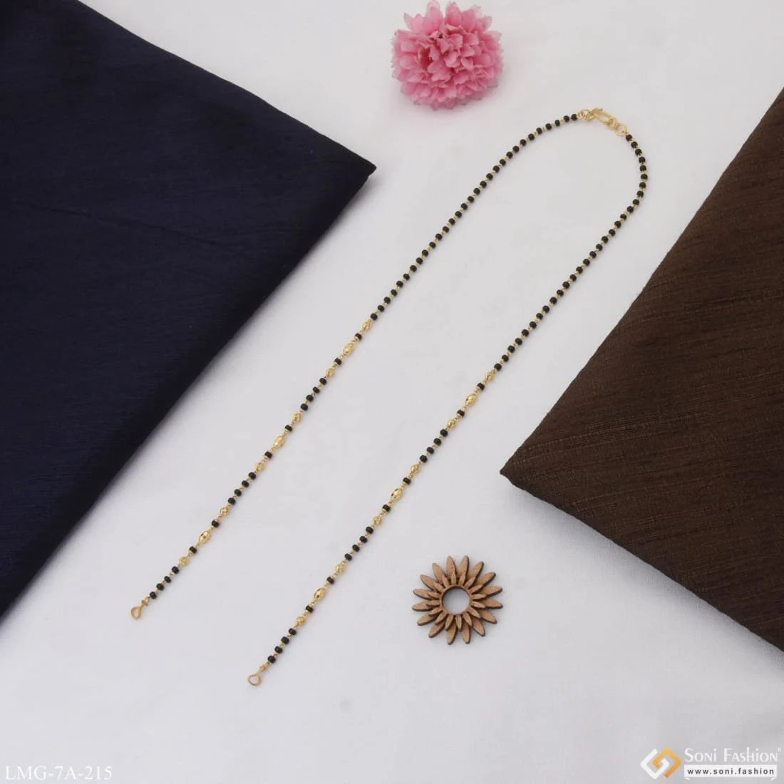1 Gram Gold Plated Hand-Finished Design Mangalsutra Dori for Women - Style A215 - Image 6