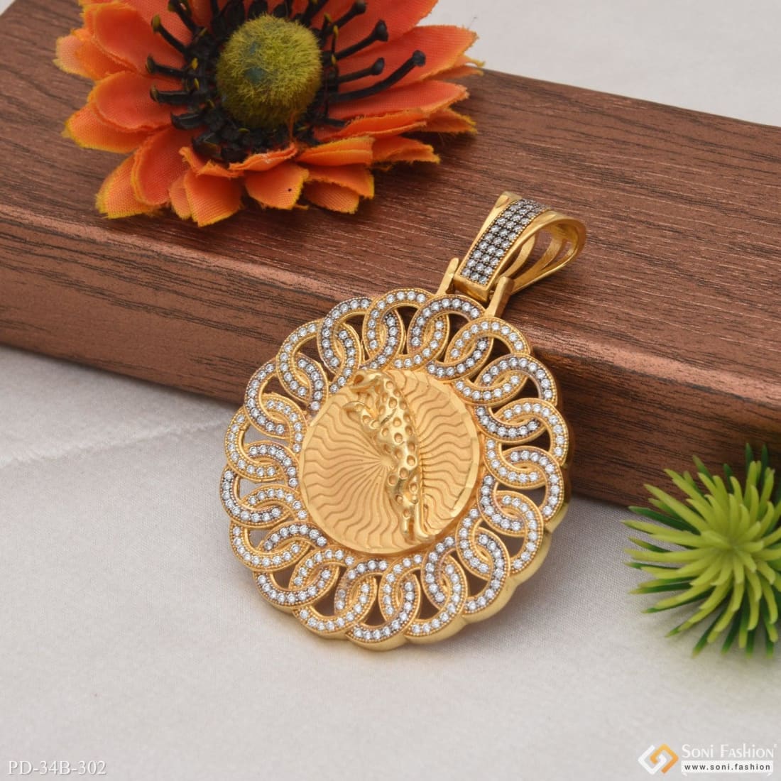 1 Gram Gold Plated Jaguar Attention-Getting Design Pendant for Men - Style B302 - Image 4