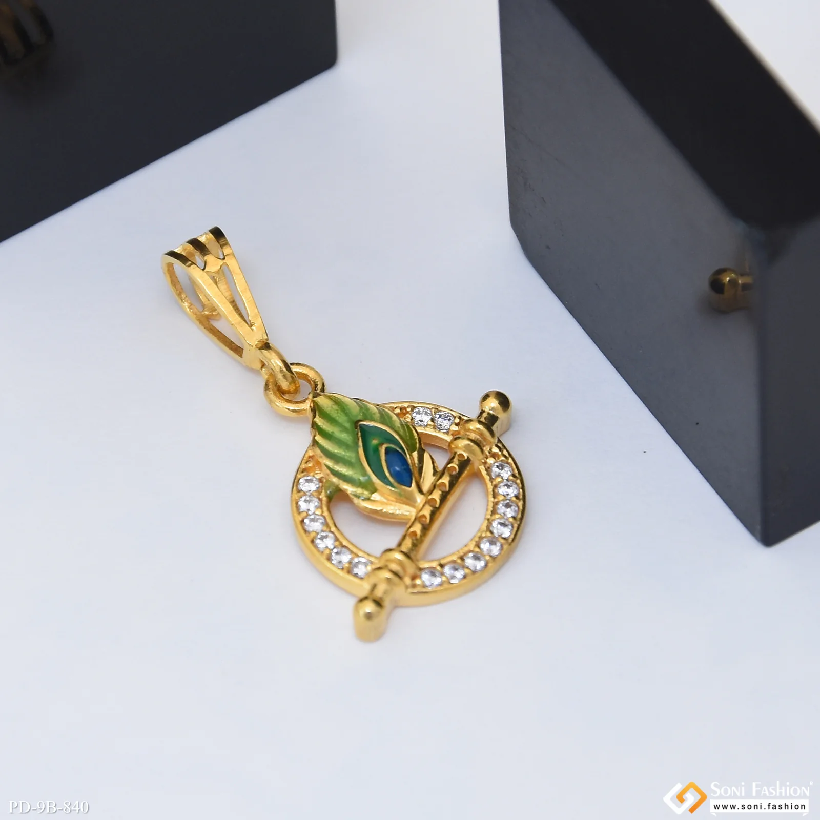 1 Gram Gold Plated Krishna Fashionable Design Pendant for Men - Style B840 - Image 6
