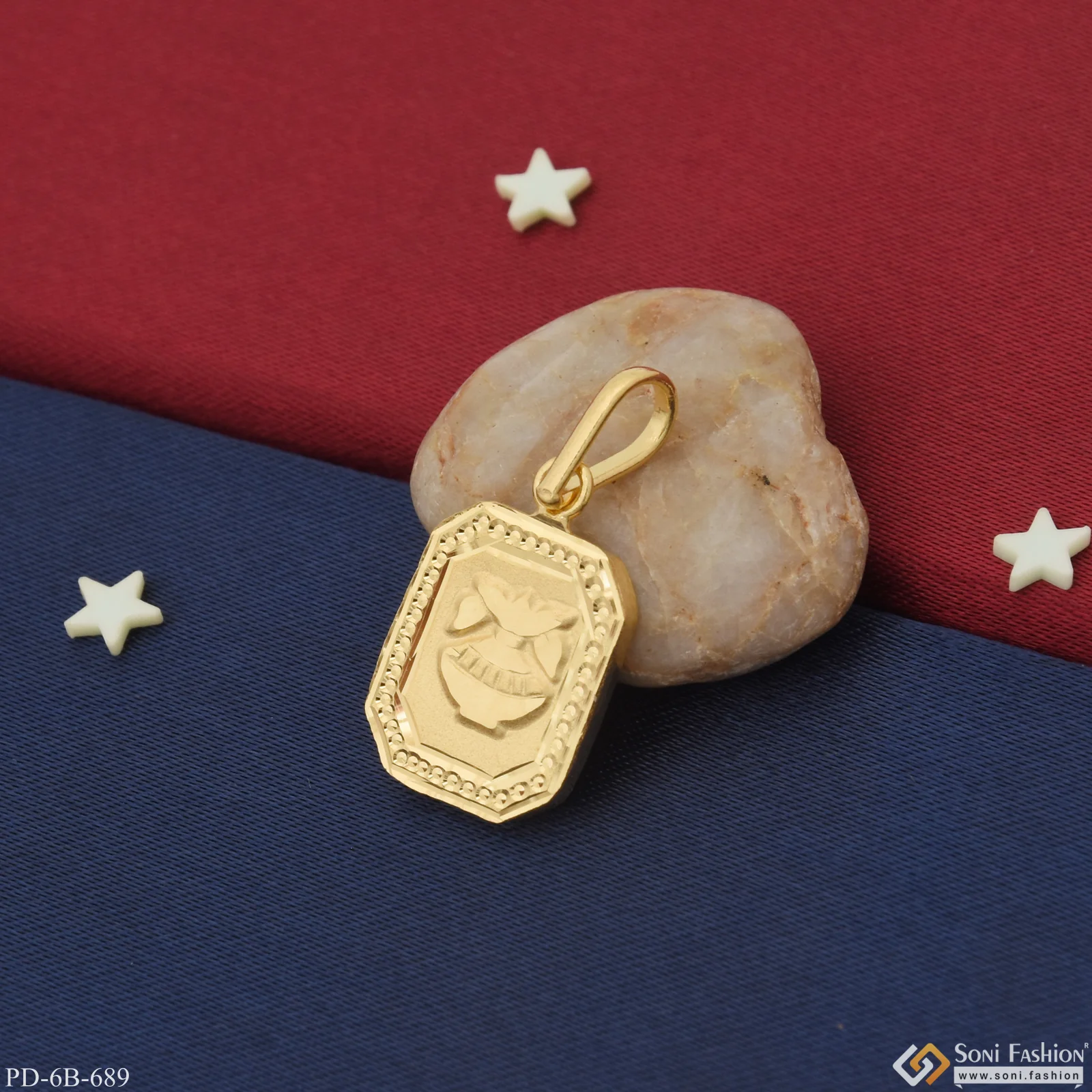 1 Gram Gold Plated Latest Pendant for Children | Kids | Little Baby - Style B689
