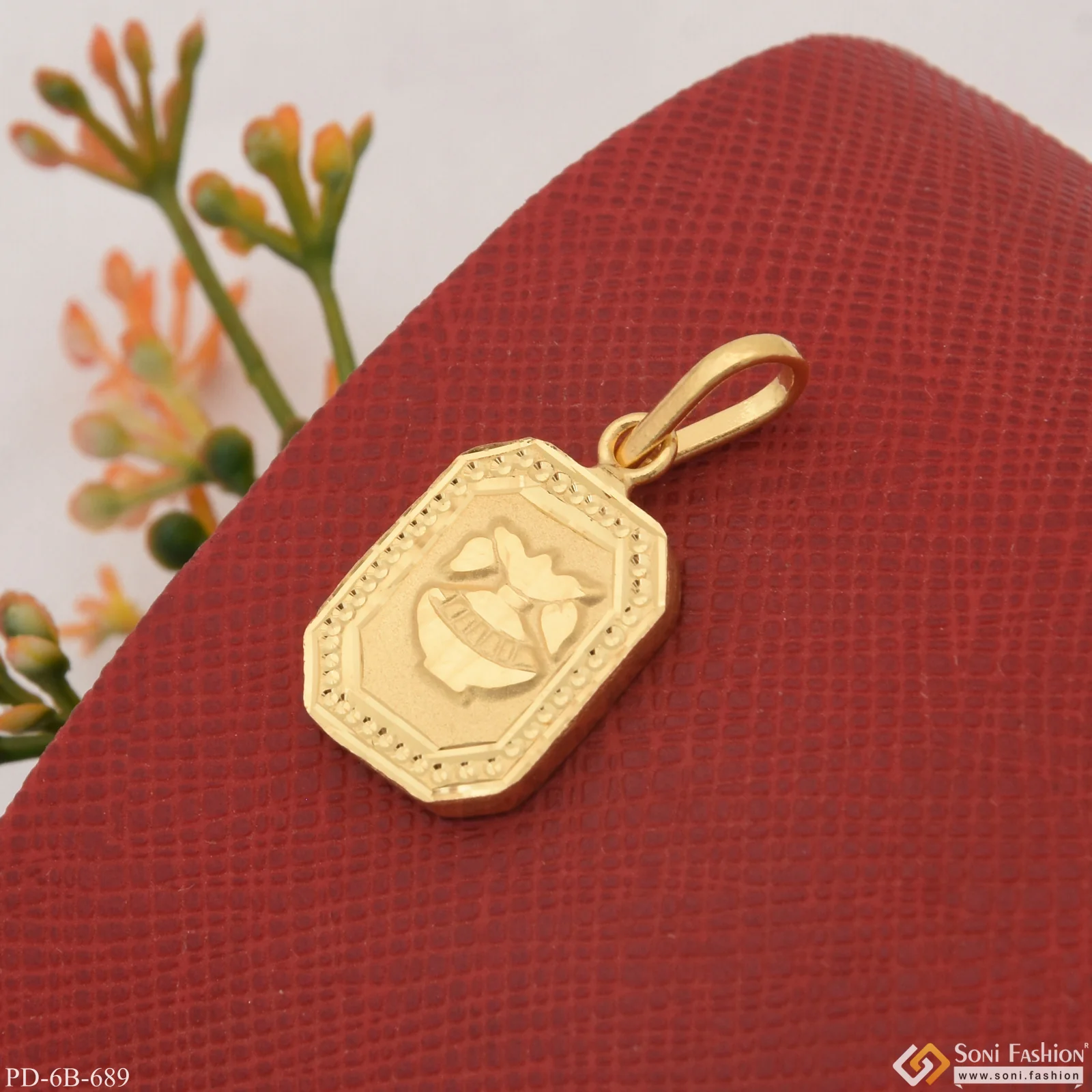 1 Gram Gold Plated Latest Pendant for Children | Kids | Little Baby - Style B689 - Image 2