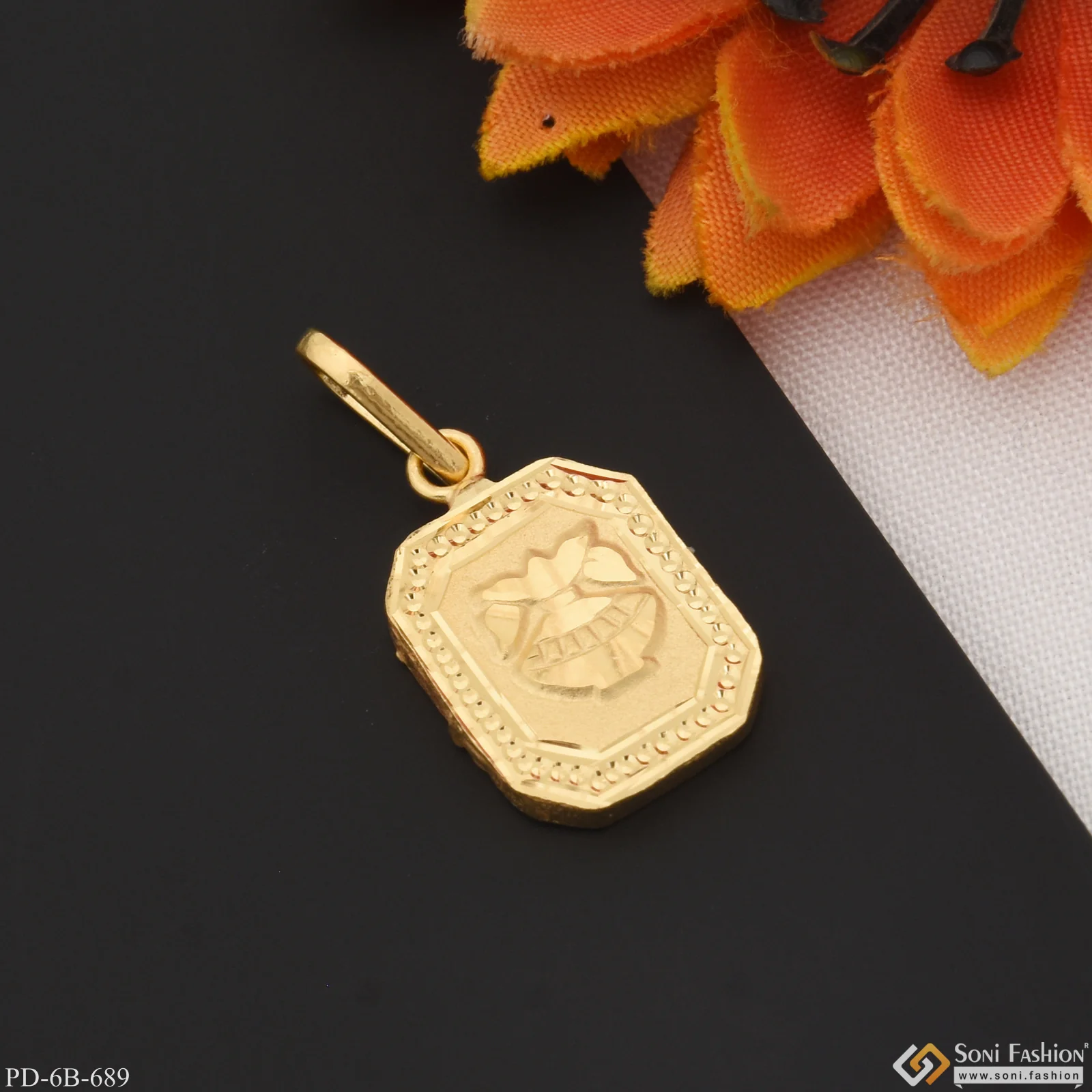 1 Gram Gold Plated Latest Pendant for Children | Kids | Little Baby - Style B689 - Image 3