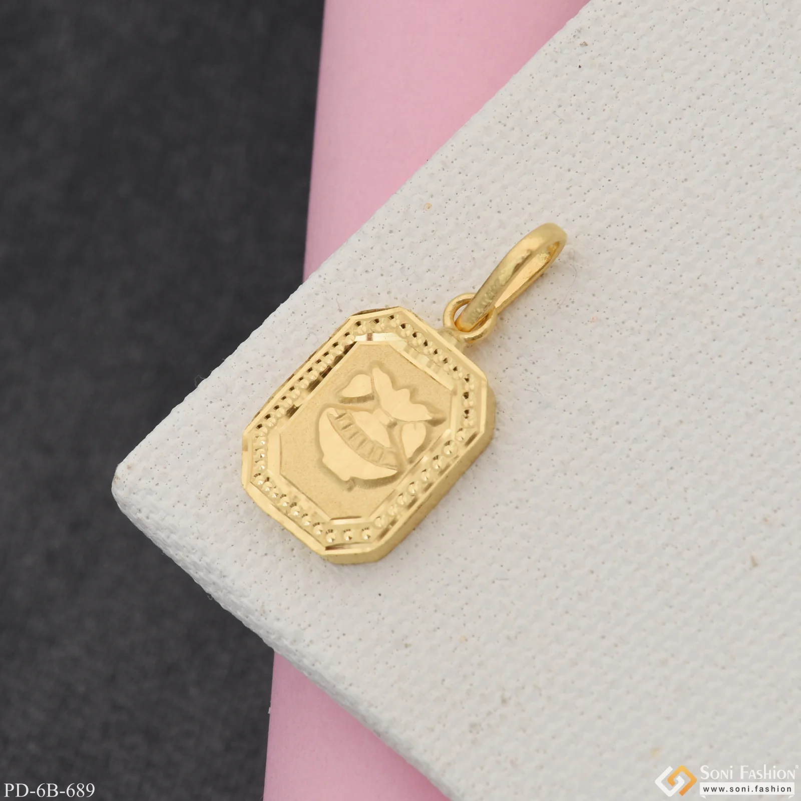 1 Gram Gold Plated Latest Pendant for Children | Kids | Little Baby - Style B689 - Image 4