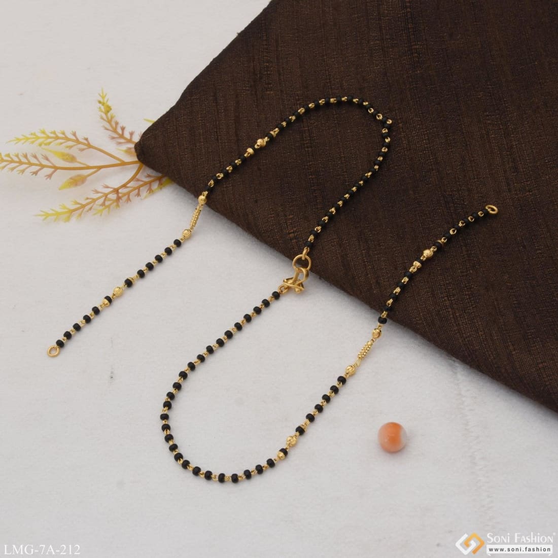 1 Gram Gold Plated 1 Line Glamorous Design Mangalsutra Dori for Women - Style A212 - Image 5