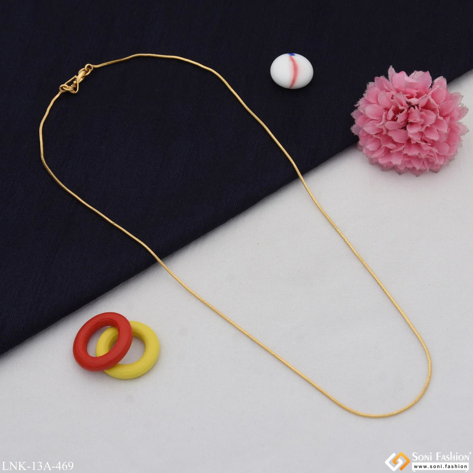 1 Gram Gold Plated Lovely Design Charming Design Chain for Ladies - Style A469 - Image 6