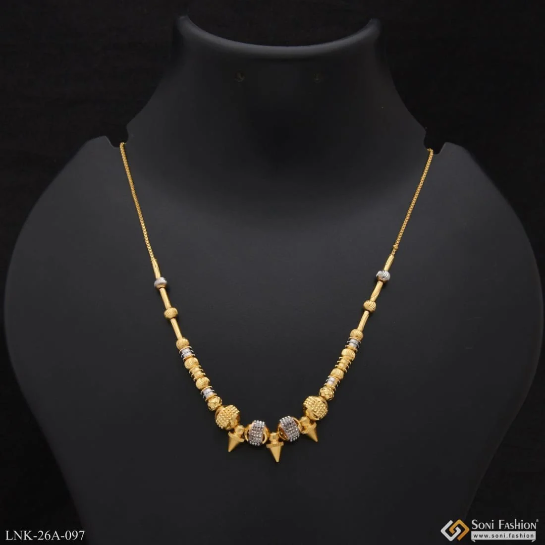 1 Gram Gold Plated Lovely Design Lovely Design Necklace For Ladies - Style A097 - Image 2