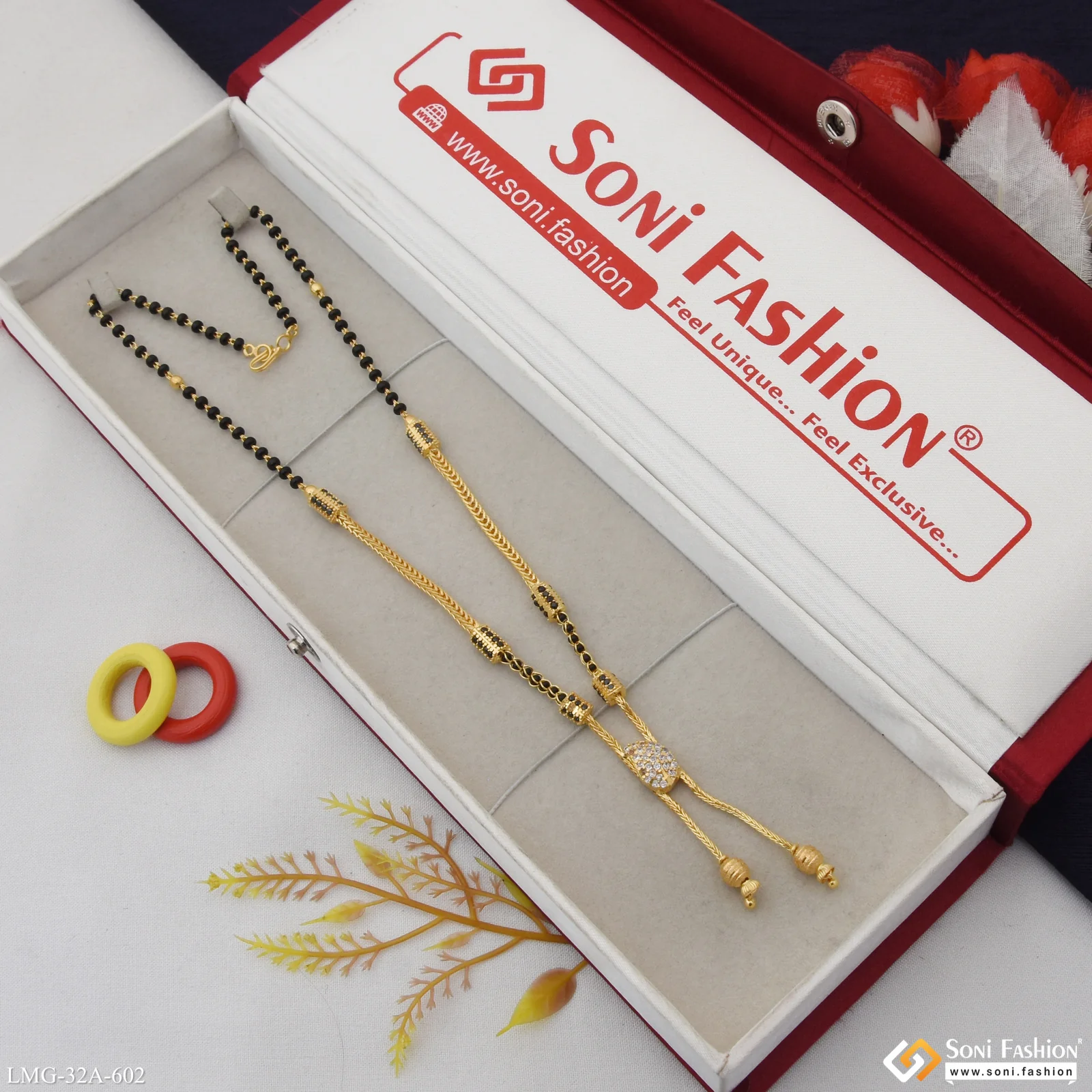 1 Gram Gold Plated Lovely Design Mangalsutra for Women - Style A602 - Image 3