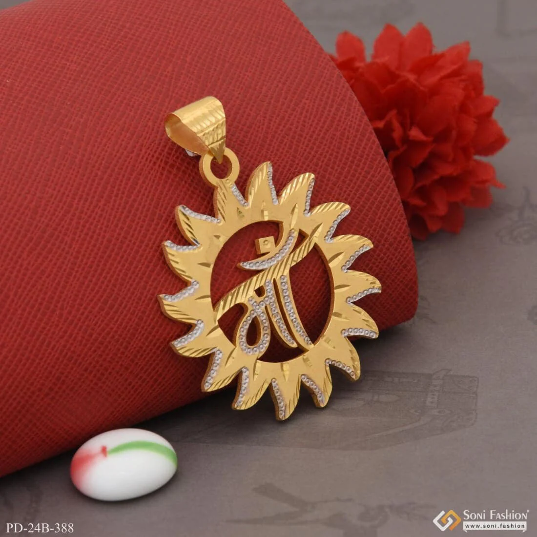 1 Gram Gold Plated Maa Exceptional Design High-quality Pendant For Men - Style B388 - Image 4