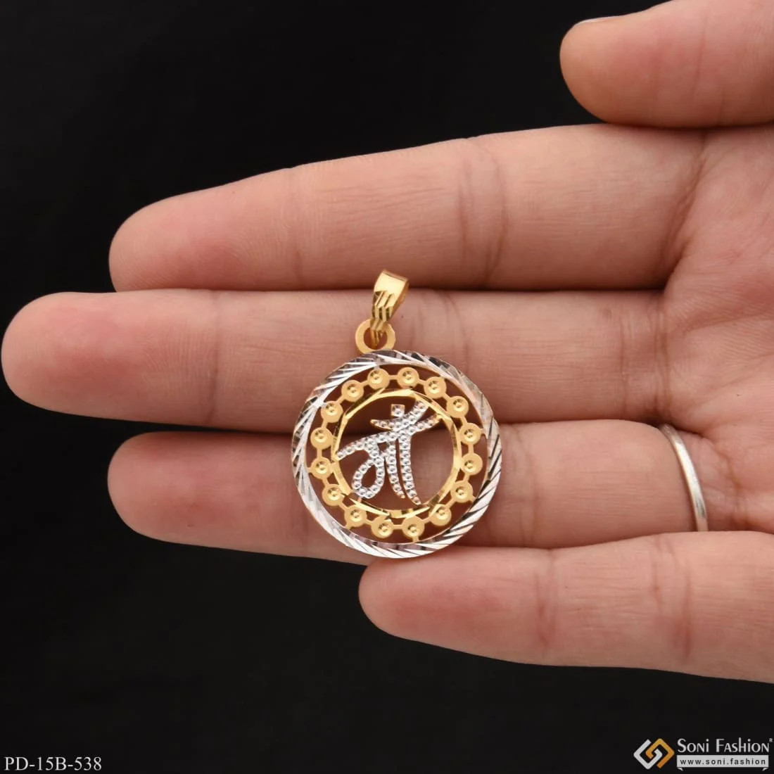 1 Gram Gold Plated Maa Exceptional Design High-quality Pendant For Men - Style B538