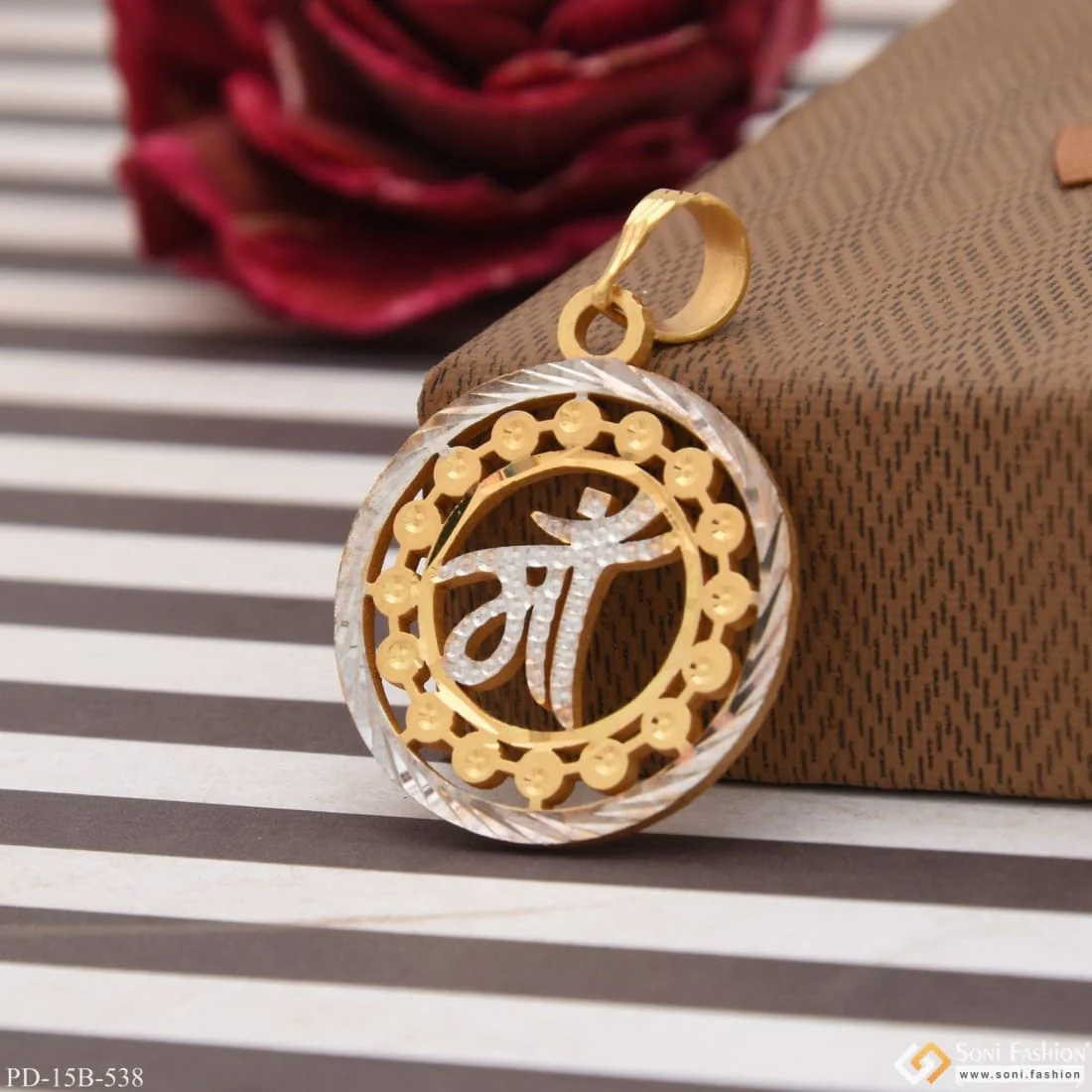 1 Gram Gold Plated Maa Exceptional Design High-quality Pendant For Men - Style B538 - Image 2