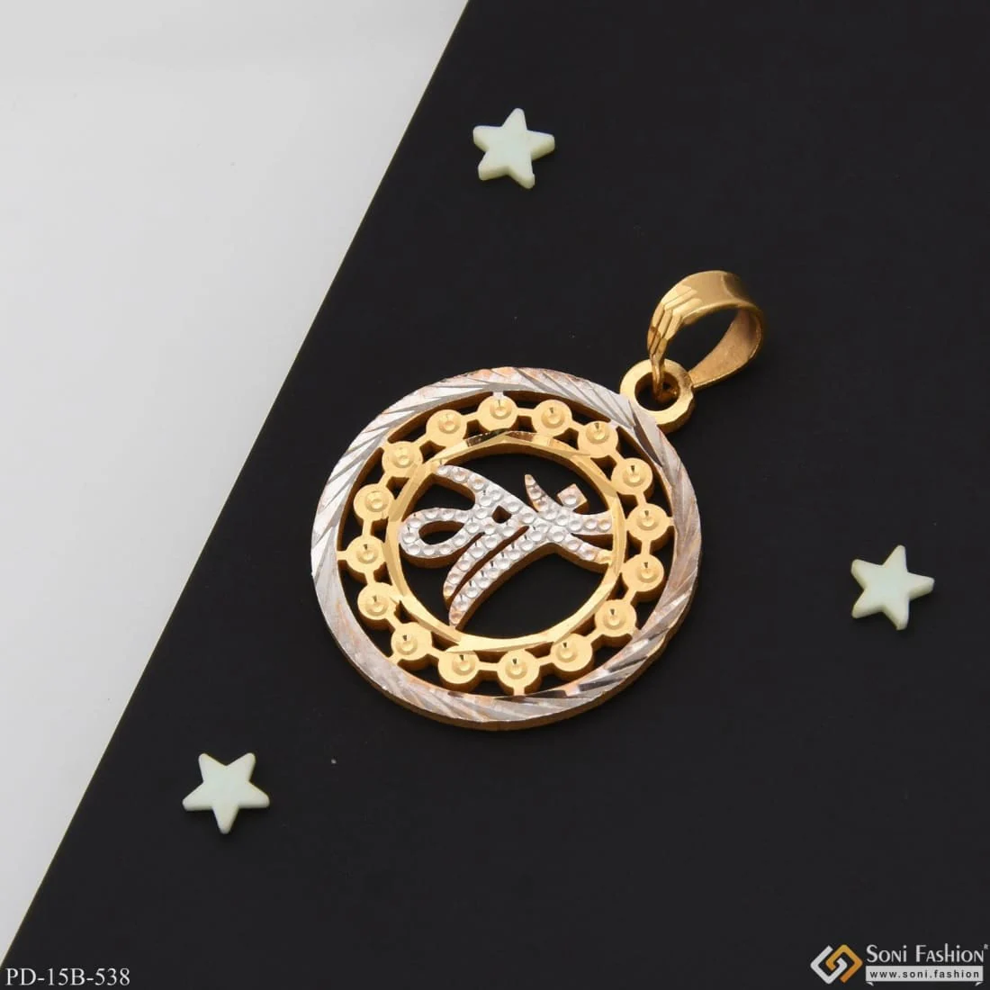 1 Gram Gold Plated Maa Exceptional Design High-quality Pendant For Men - Style B538 - Image 4