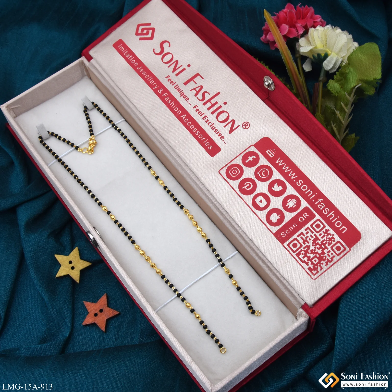 1 Gram Gold Plated Mangalsutra Dori for Women - Style A913 - Image 2