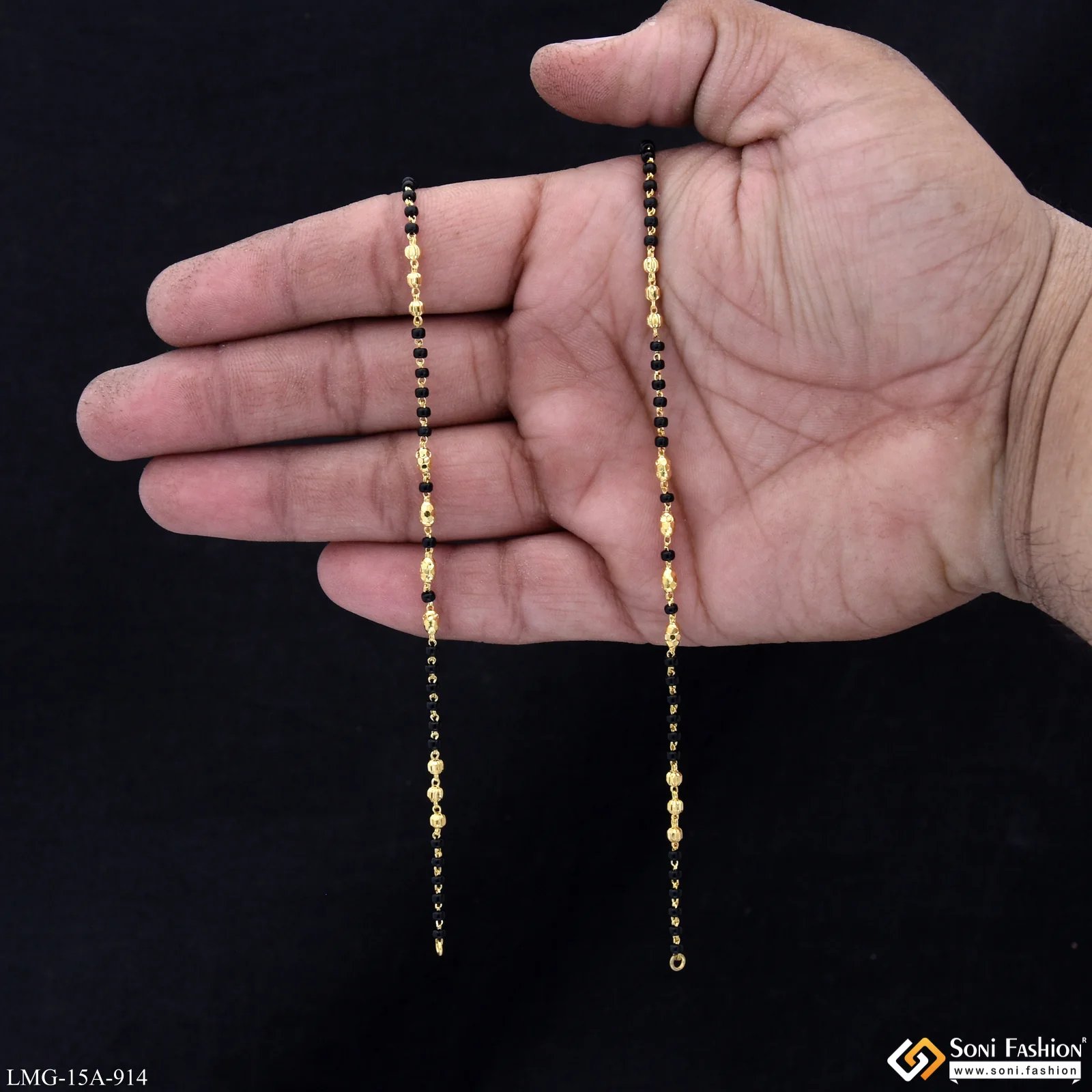 1 Gram Gold Plated Mangalsutra Dori for Women - Style A914 - Image 2