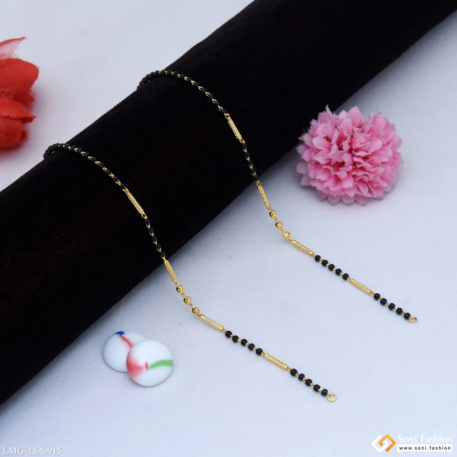 1 Gram Gold Plated Mangalsutra Dori for Women - Style A915 - Image 5