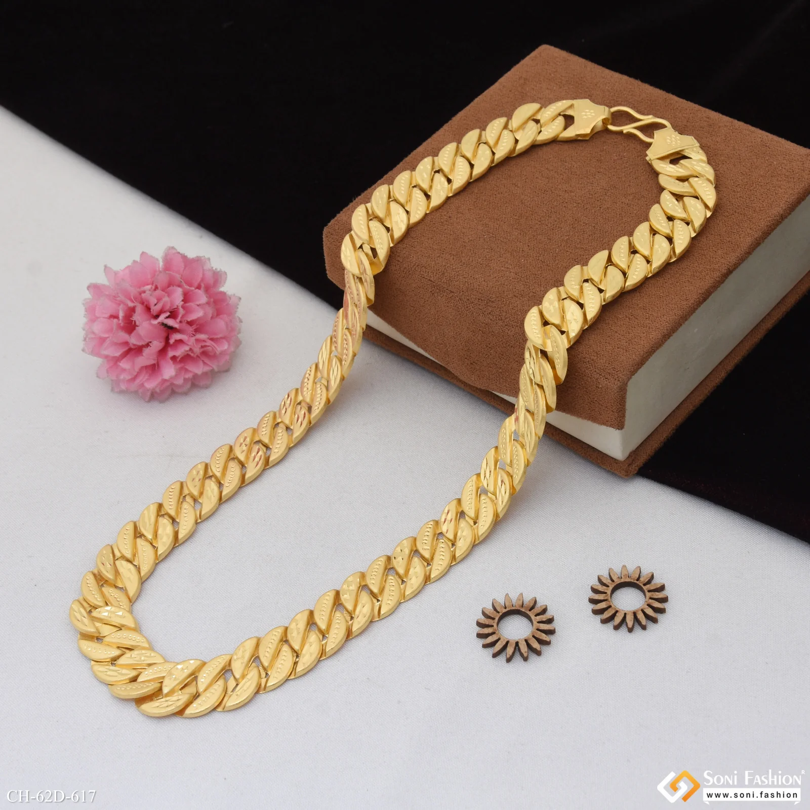 1 Gram Gold Plated Popular Design Pokal Chain for Men - Style D617 - Image 5