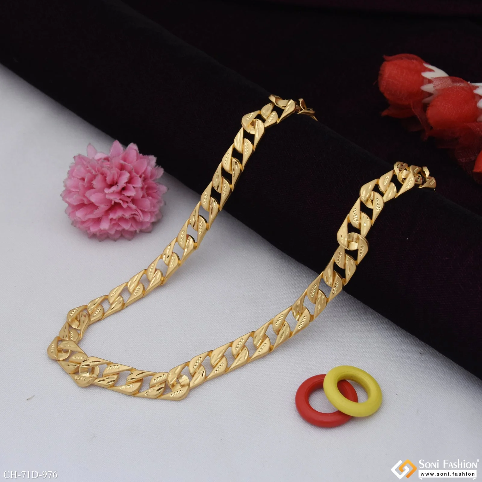 1 Gram Gold Plated Popular Design Pokal Chain for Men - Style D976 - Image 5