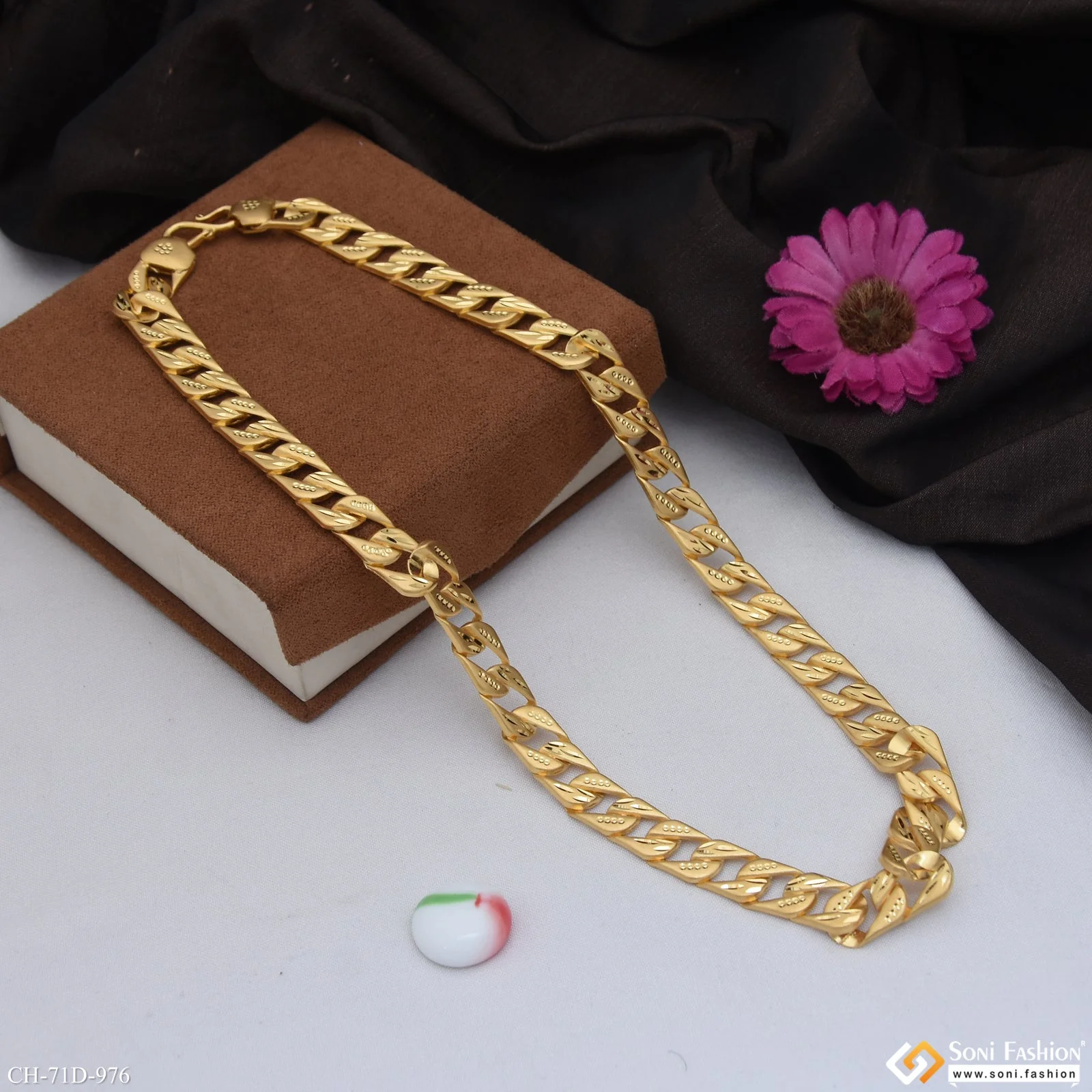 1 Gram Gold Plated Popular Design Pokal Chain for Men - Style D976 - Image 6