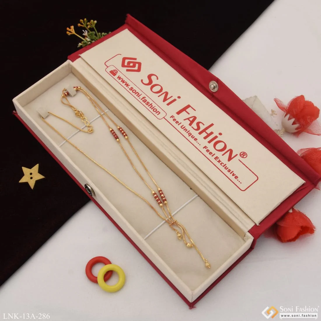 1 Gram Gold Plated Pretty Design Classic Design Necklace for Ladies - Style A286 - Image 4