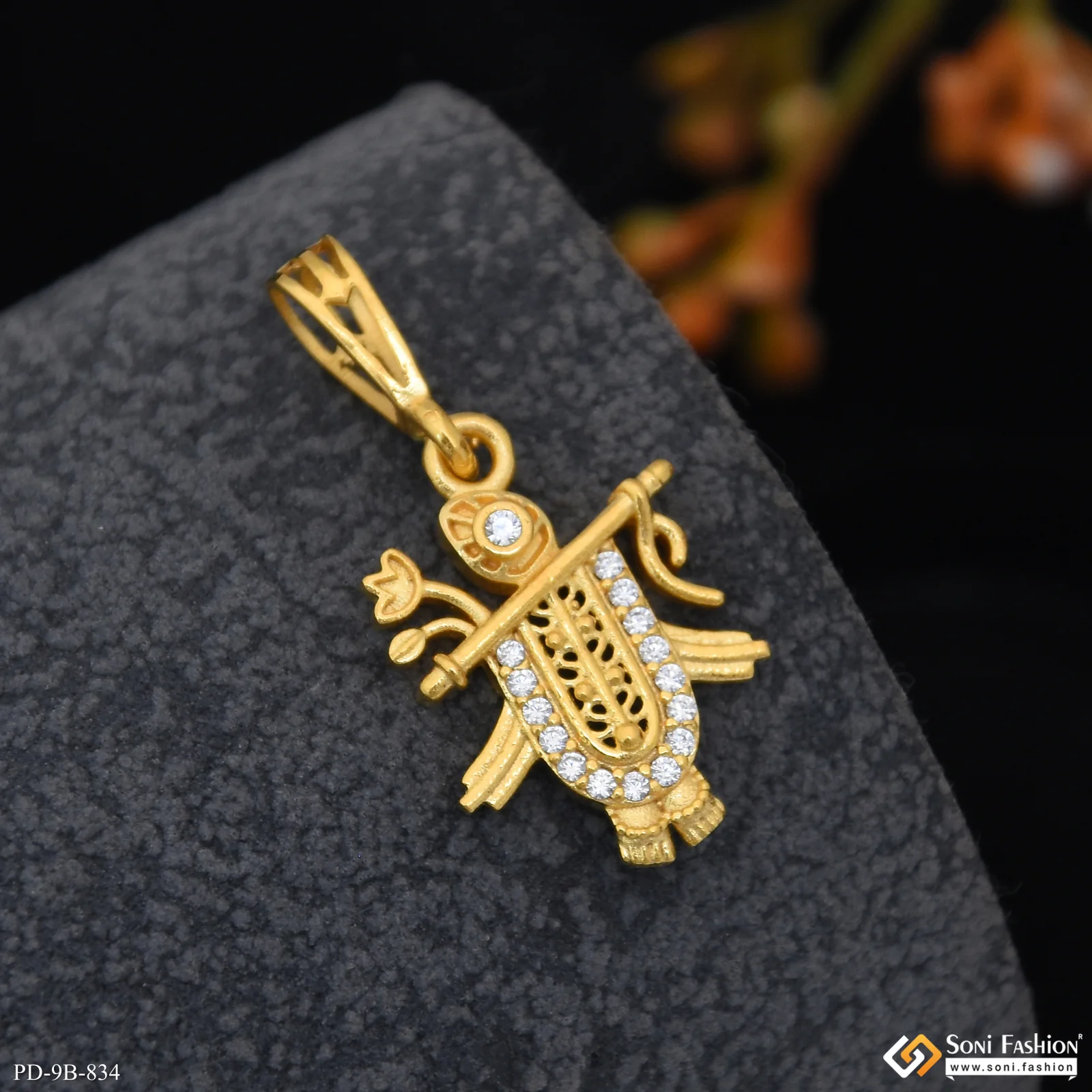 1 Gram Gold Plated Shrinathji Latest Design Pendant for Men - Style B834