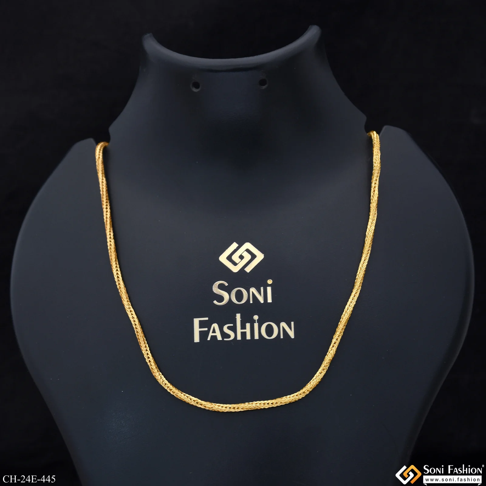 1 Gram Gold Plated Snake Chain for Men - Style E445 - Image 2