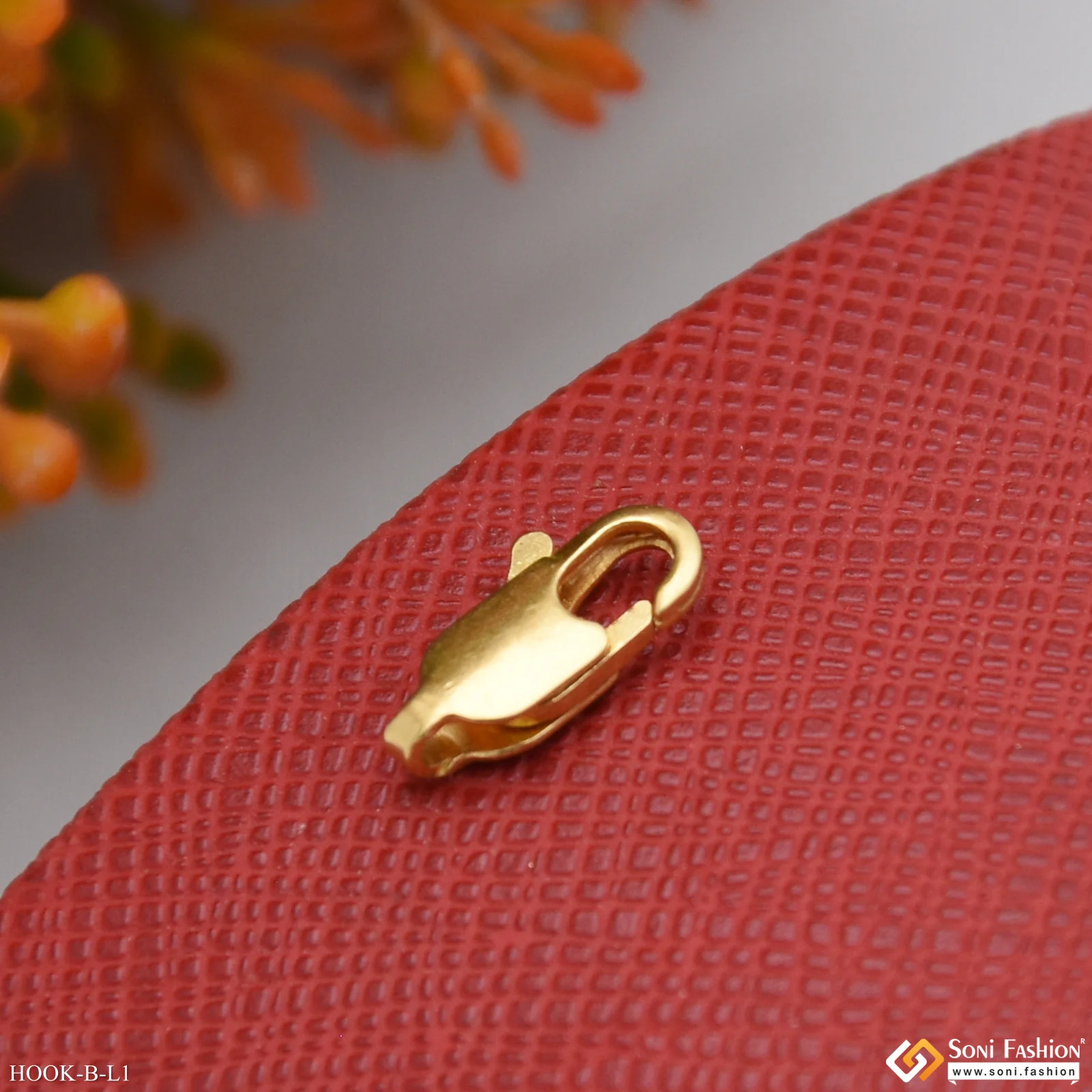 1 Gram Gold Plated Spring Lock For Chain - Small Size - Design L1 - Image 4