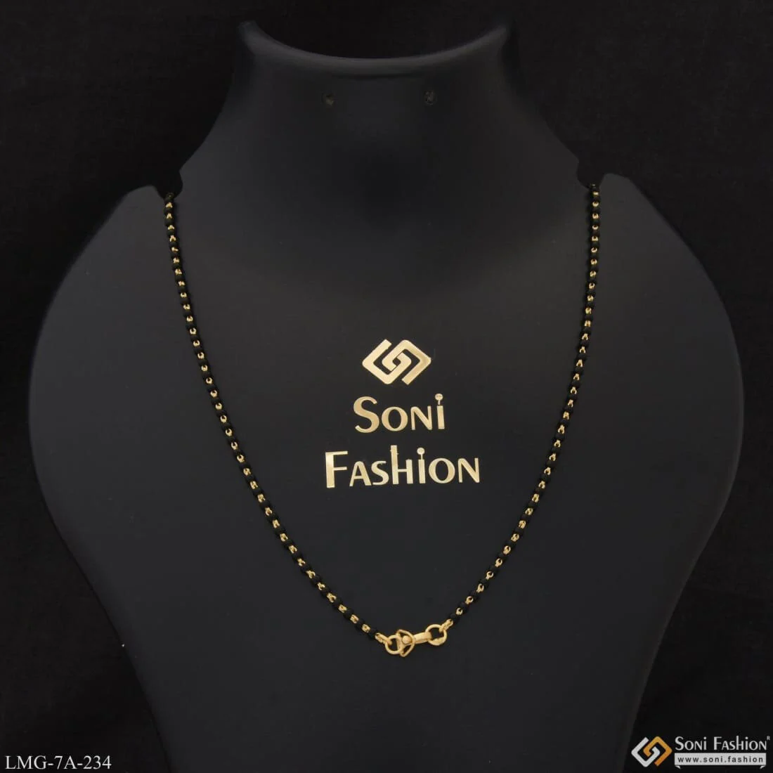 1 Gram Gold Plated with Diamond New Style Mangalsutra Dori for Women - Style A234 - Image 5