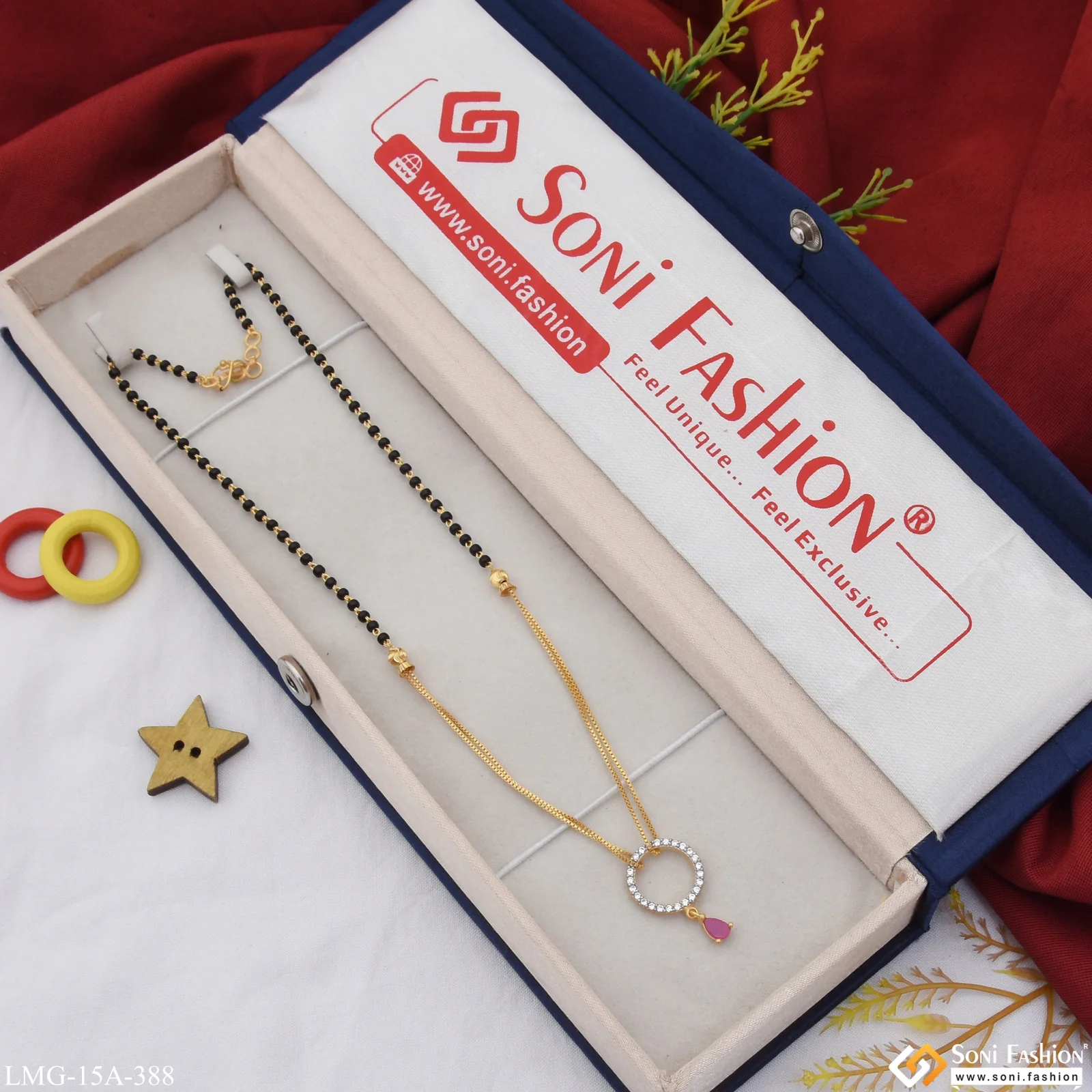 1 Gram Gold Plated Superior Quality Mangalsutra for Women - Style A388 - Image 4