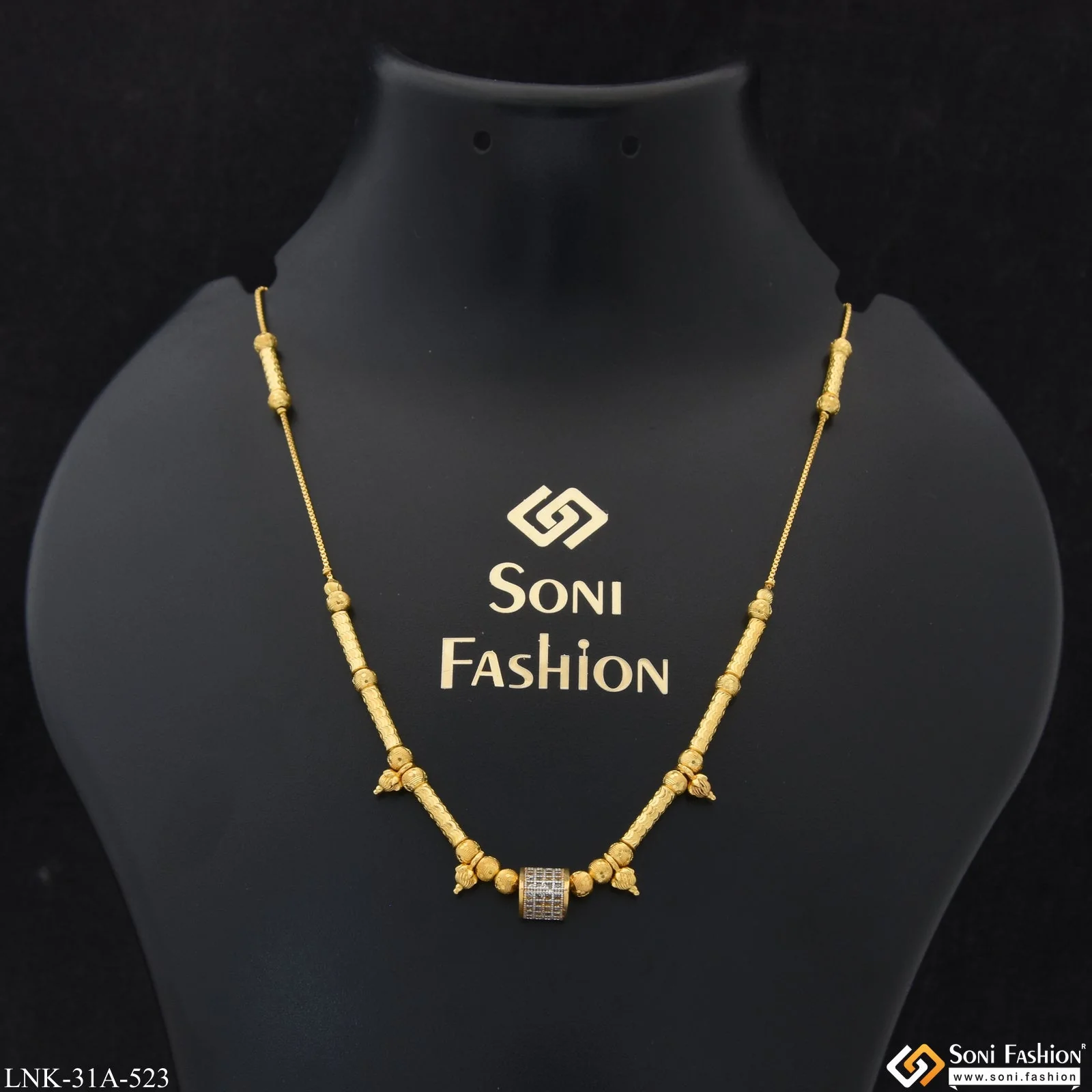 1 Gram Gold Plated Superior Quality Necklace for Ladies - Style A523