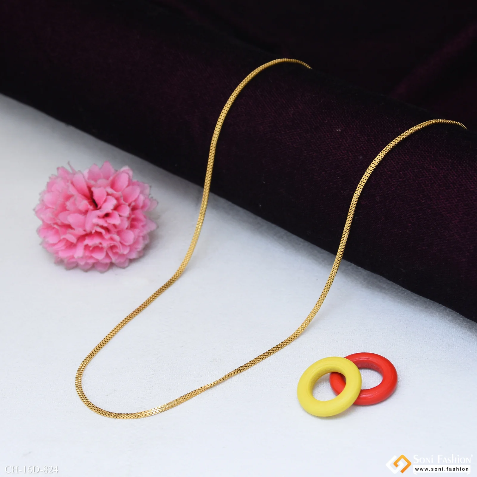 Superior Quality 18k Gold Plated Chain for Men - Style D824 - Image 4