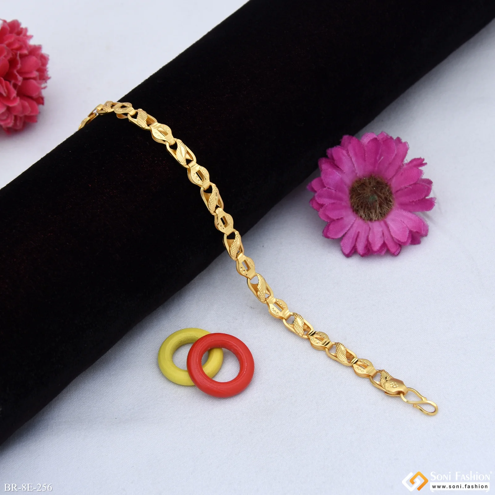 2 In 1 Latest Design Gold Plated Kohli Bracelet for Men - Style E256 - Image 3
