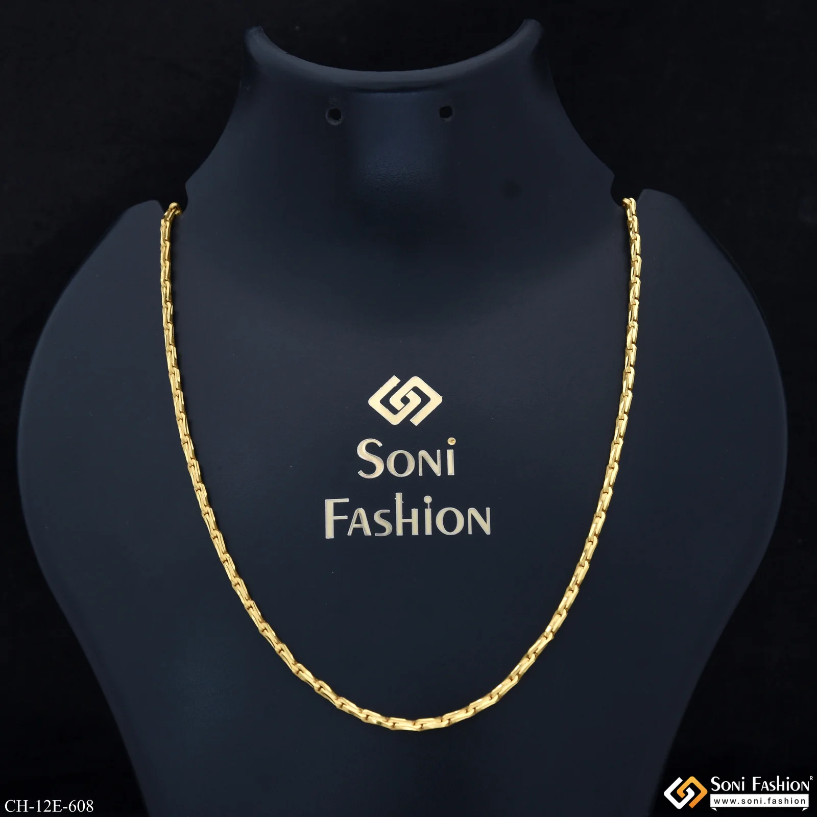 Amazing Design Gold Plated Chain for Men - Style E608