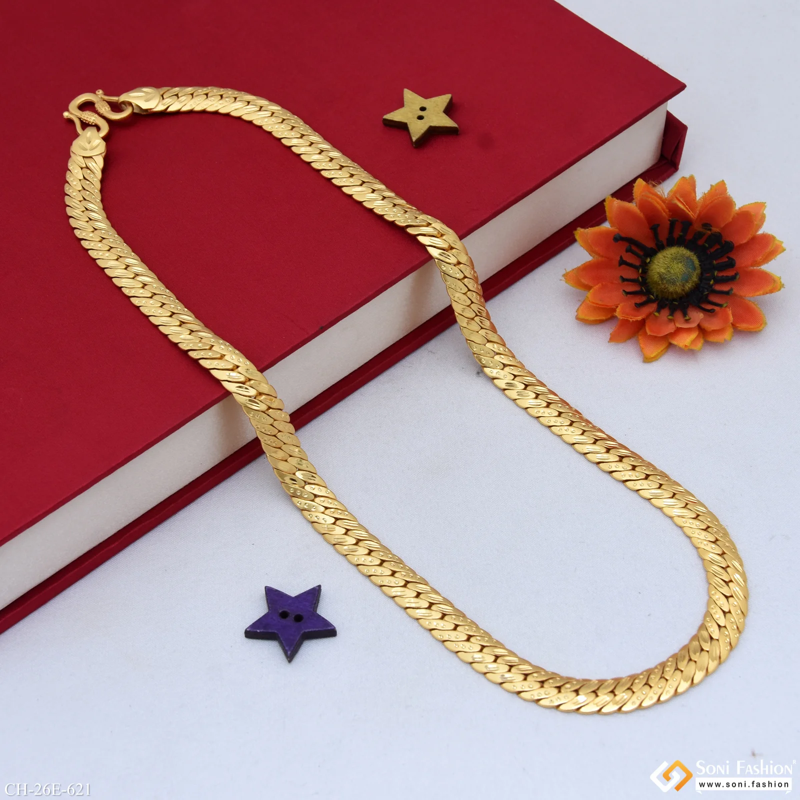 Amazing Design Gold Plated Chain for Men - Style E621 - Image 4
