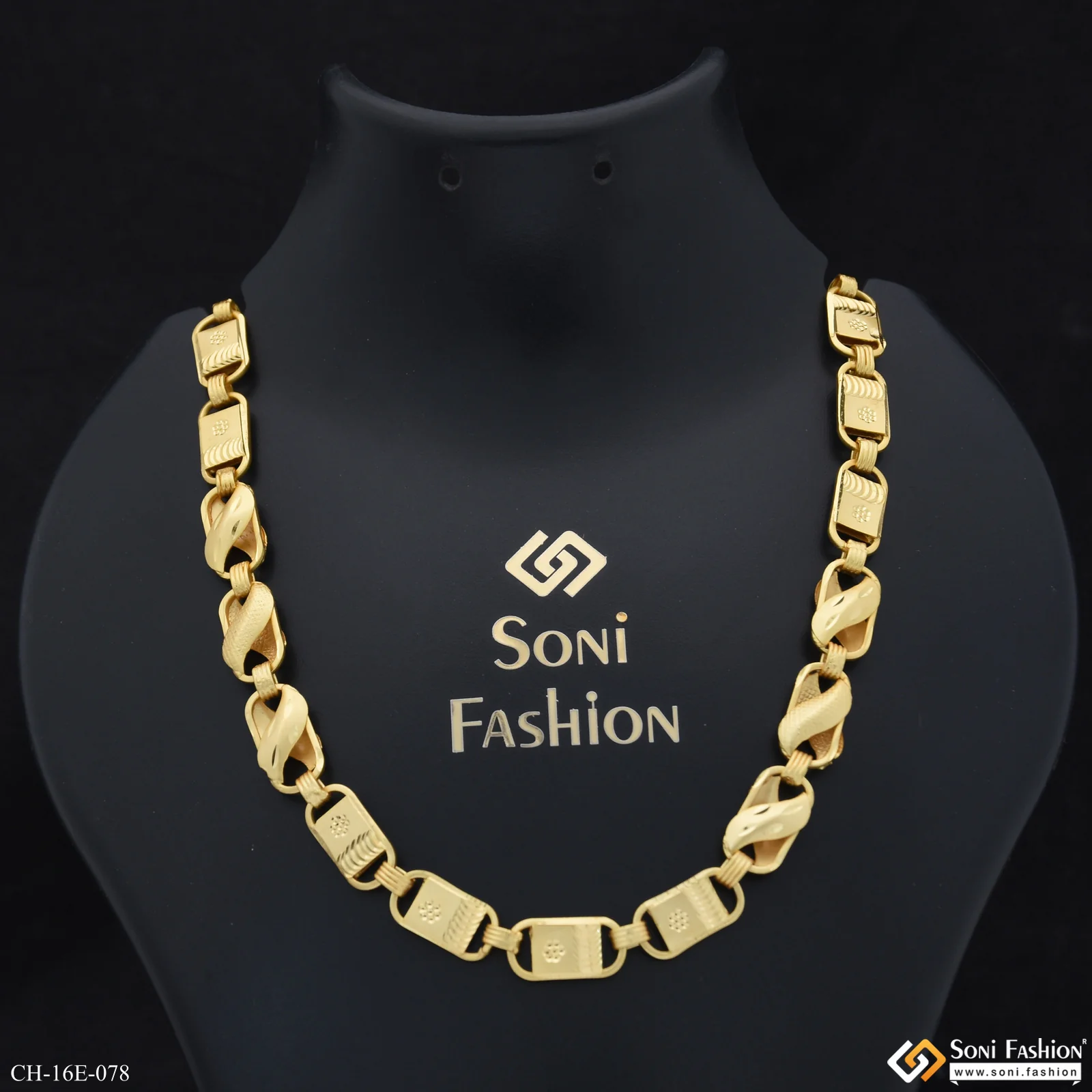 Amazing Design Gold Plated Kohli Nawabi Chain for Men - Style E078