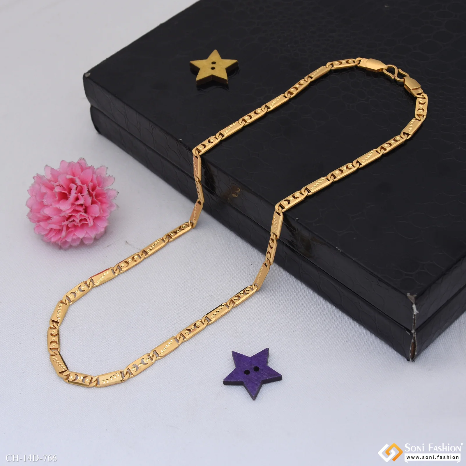 Amazing Design Gold Plated Nawabi Chain for Men - Style D766 - Image 5