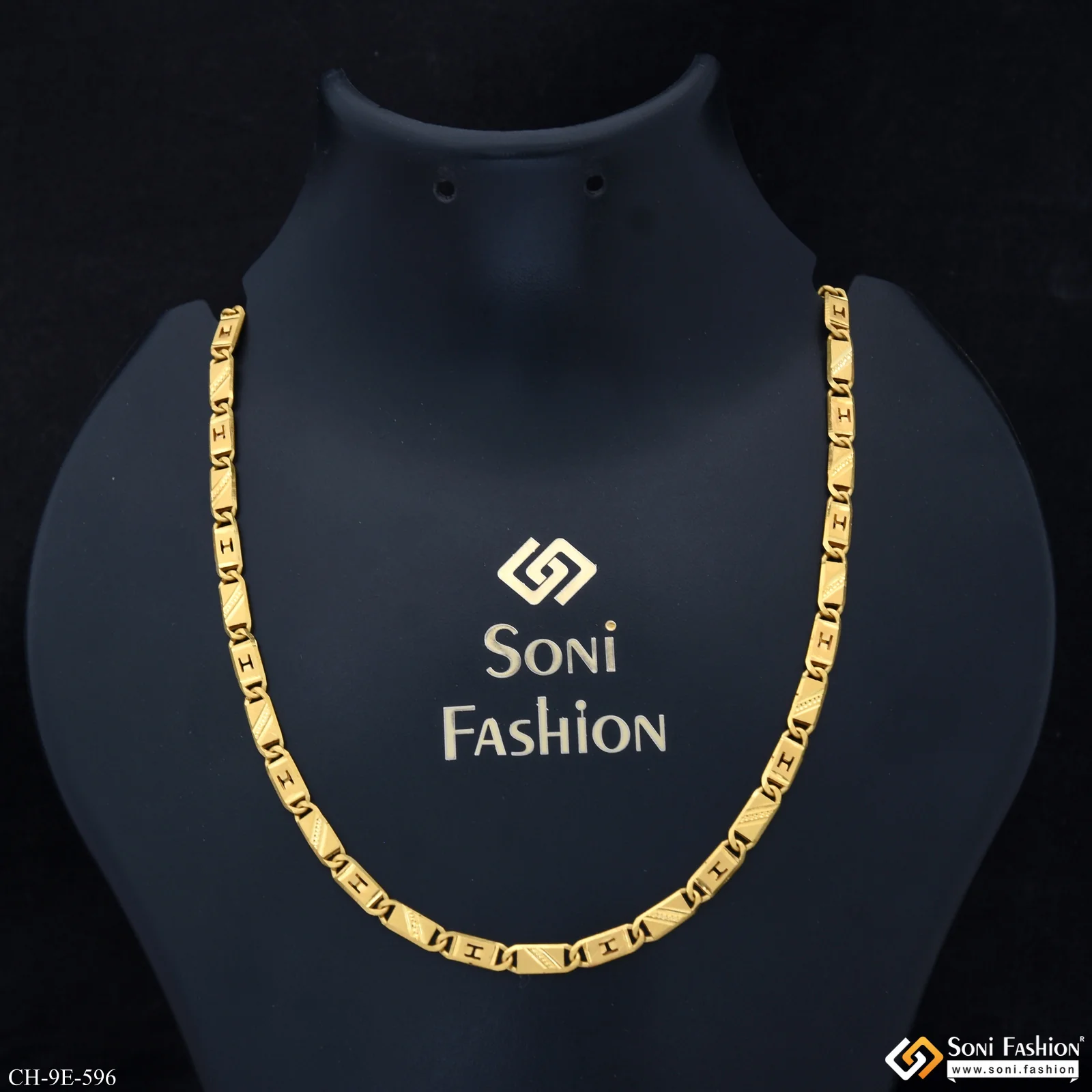 Amazing Design Gold Plated Nawabi Chain for Men - Style E596