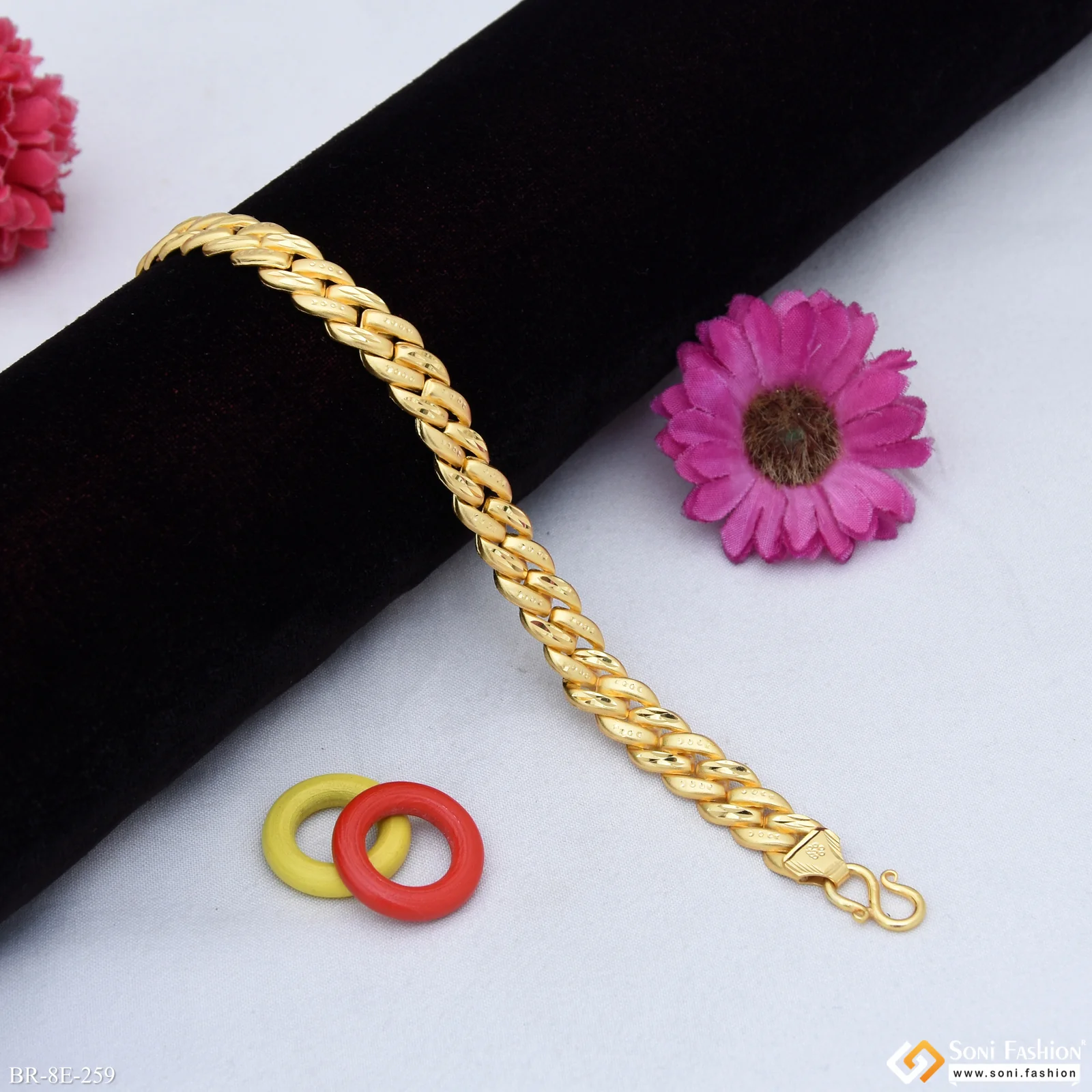 Amazing Design Gold Plated Pokal Bracelet for Men - Style E259 - Image 3