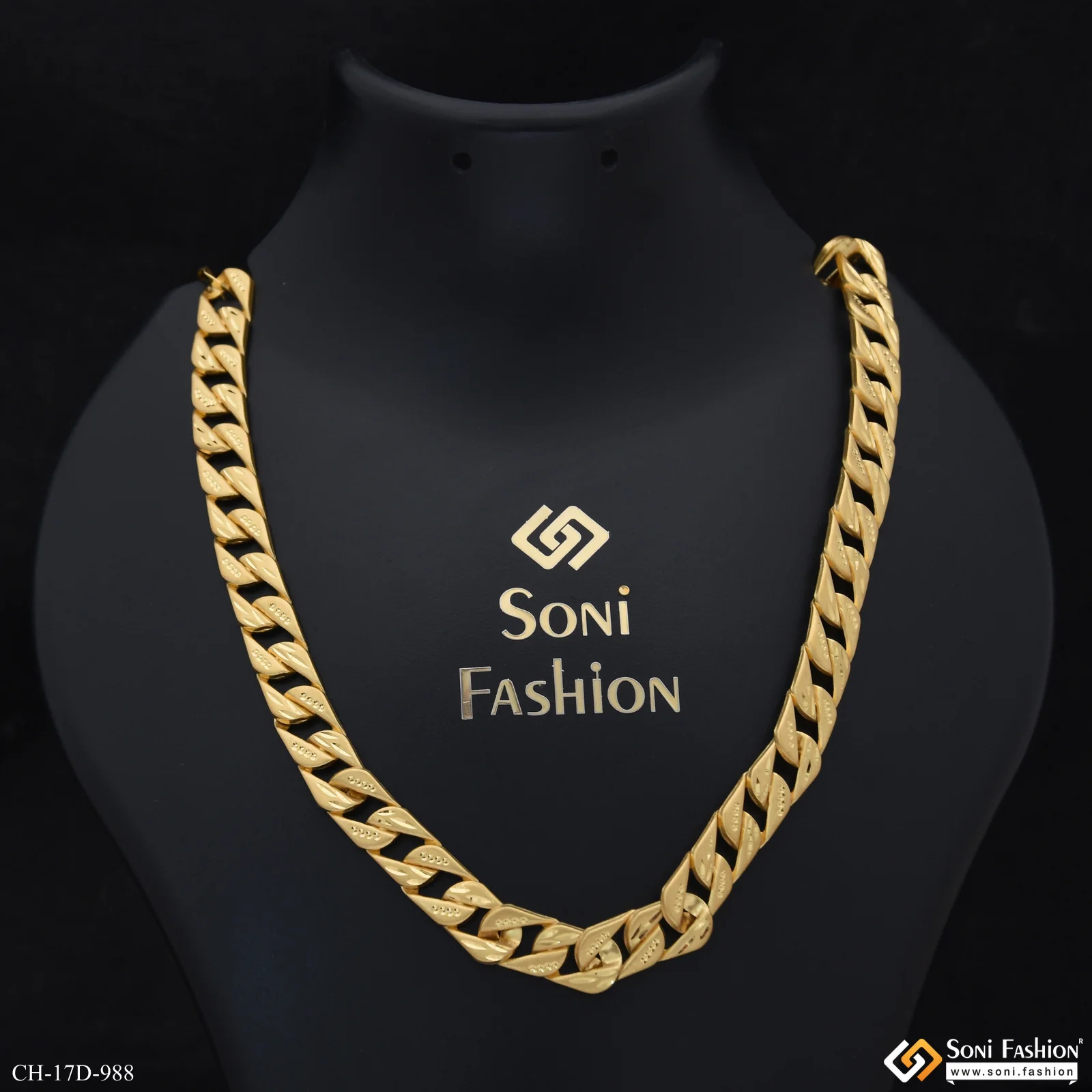 Amazing Design Gold Plated Pokal Chain for Men - Style D988 - Image 2