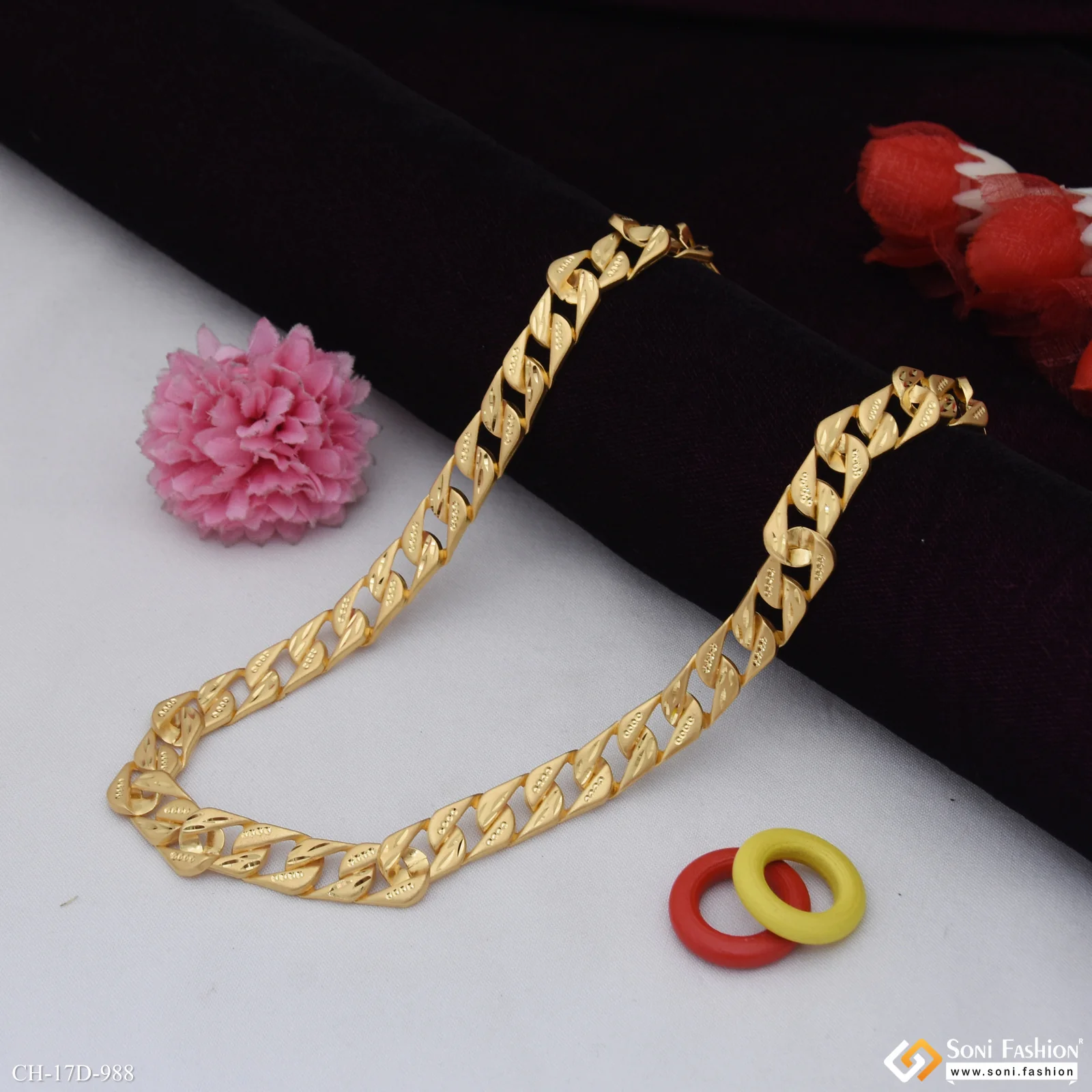 Amazing Design Gold Plated Pokal Chain for Men - Style D988 - Image 3