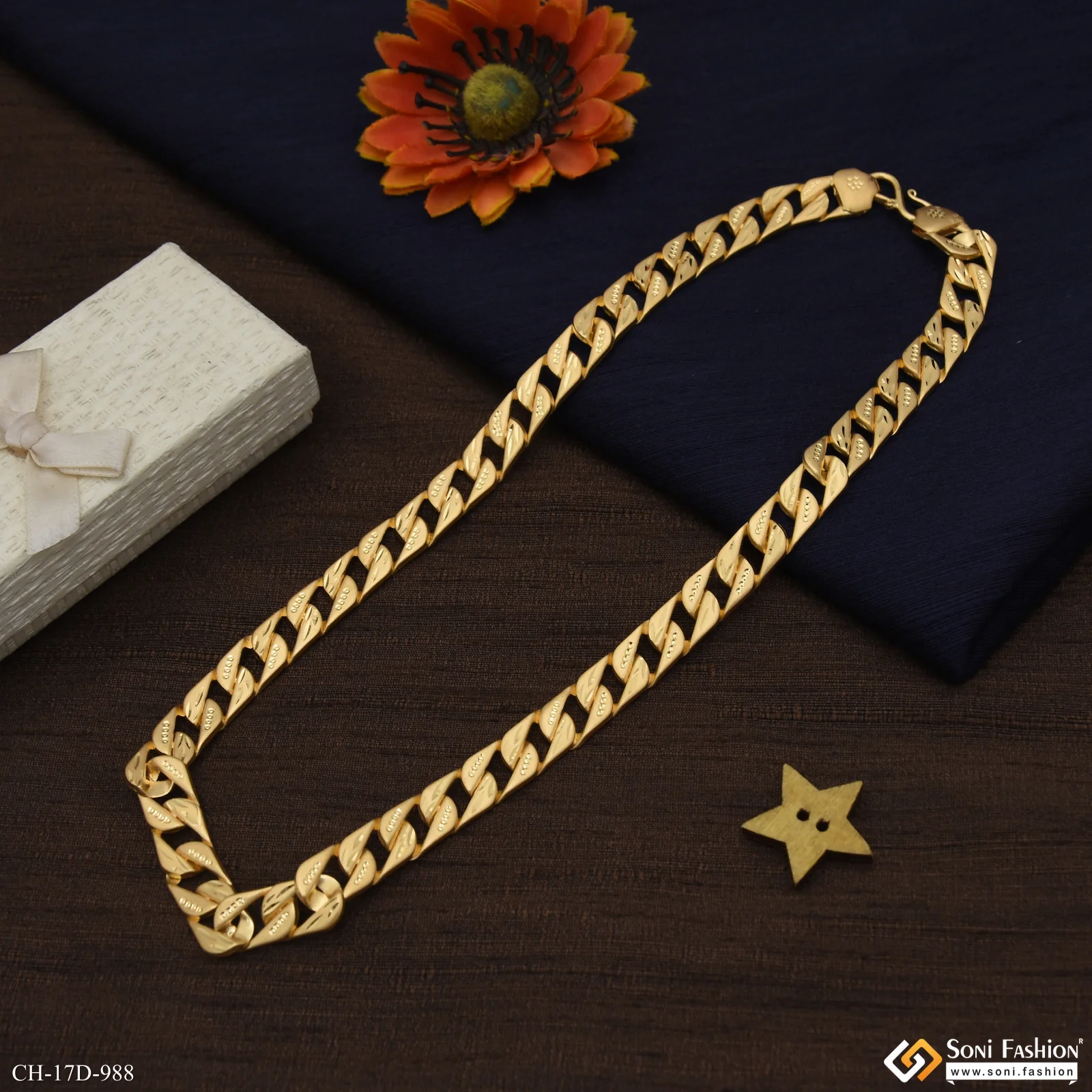 Amazing Design Gold Plated Pokal Chain for Men - Style D988 - Image 5