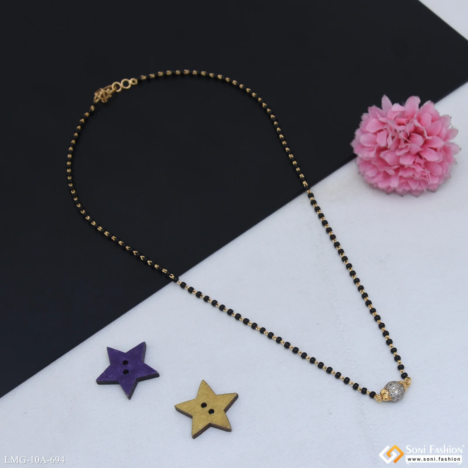 Artisanal Design Gold Plated Mangalsutra for Women - Style A694 - Image 5