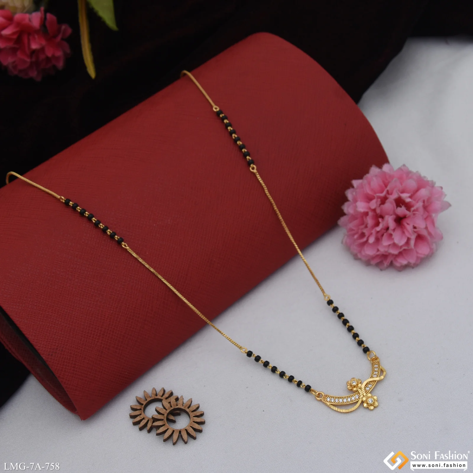 Artisanal Design Gold Plated Mangalsutra for Women - Style A758 - Image 4
