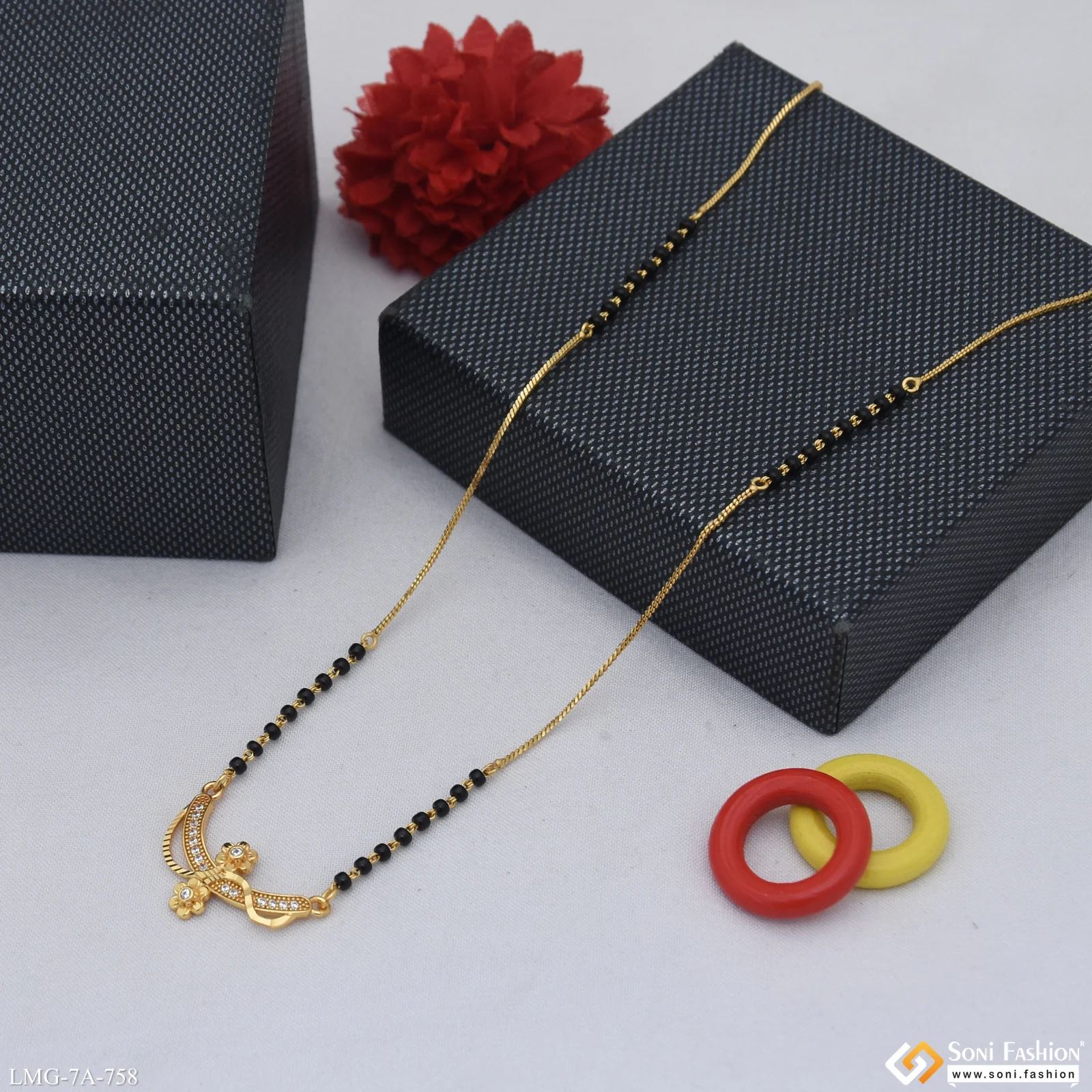 Artisanal Design Gold Plated Mangalsutra for Women - Style A758 - Image 5