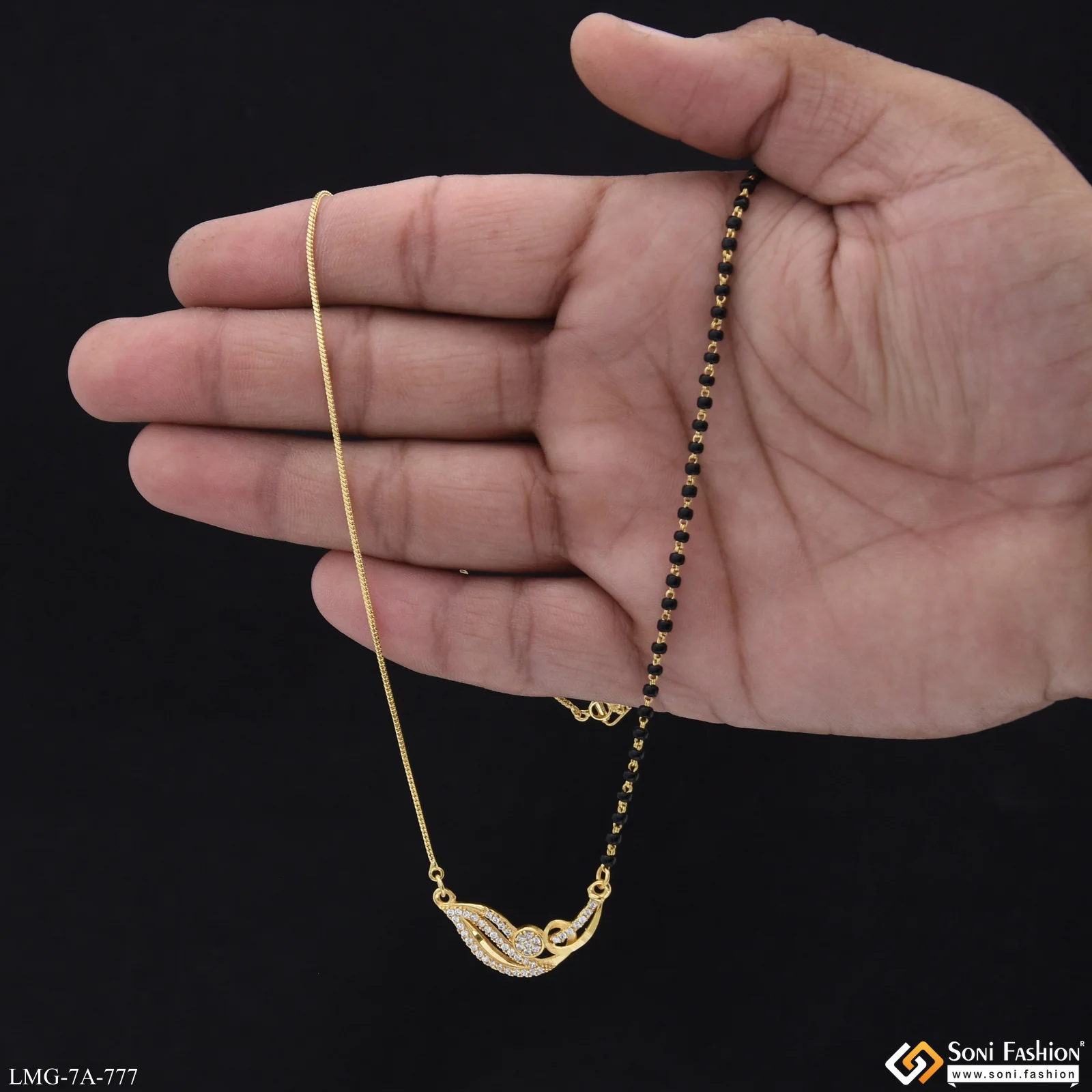 Artisanal Design Gold Plated Mangalsutra for Women - Style A777 - Image 2