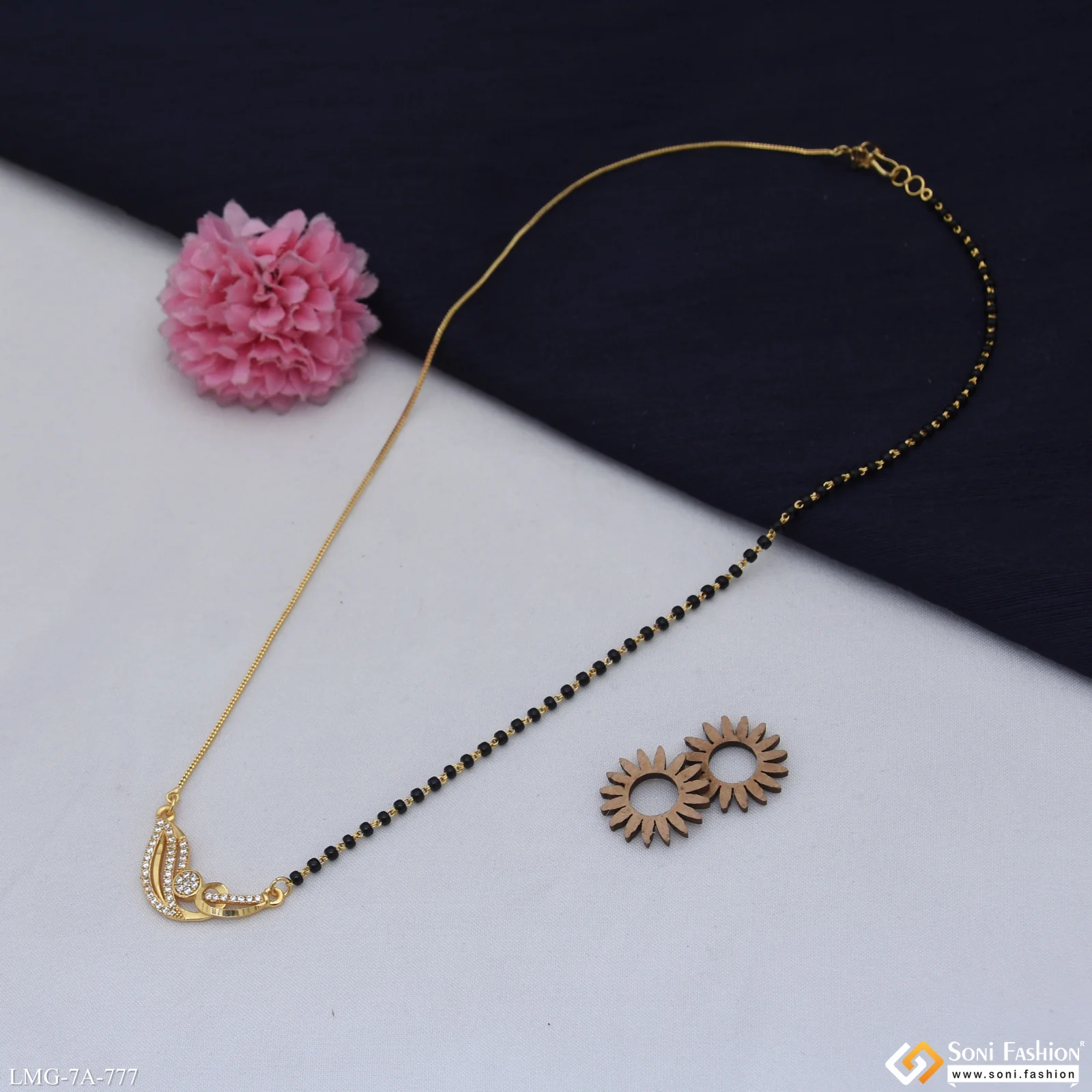 Artisanal Design Gold Plated Mangalsutra for Women - Style A777 - Image 3