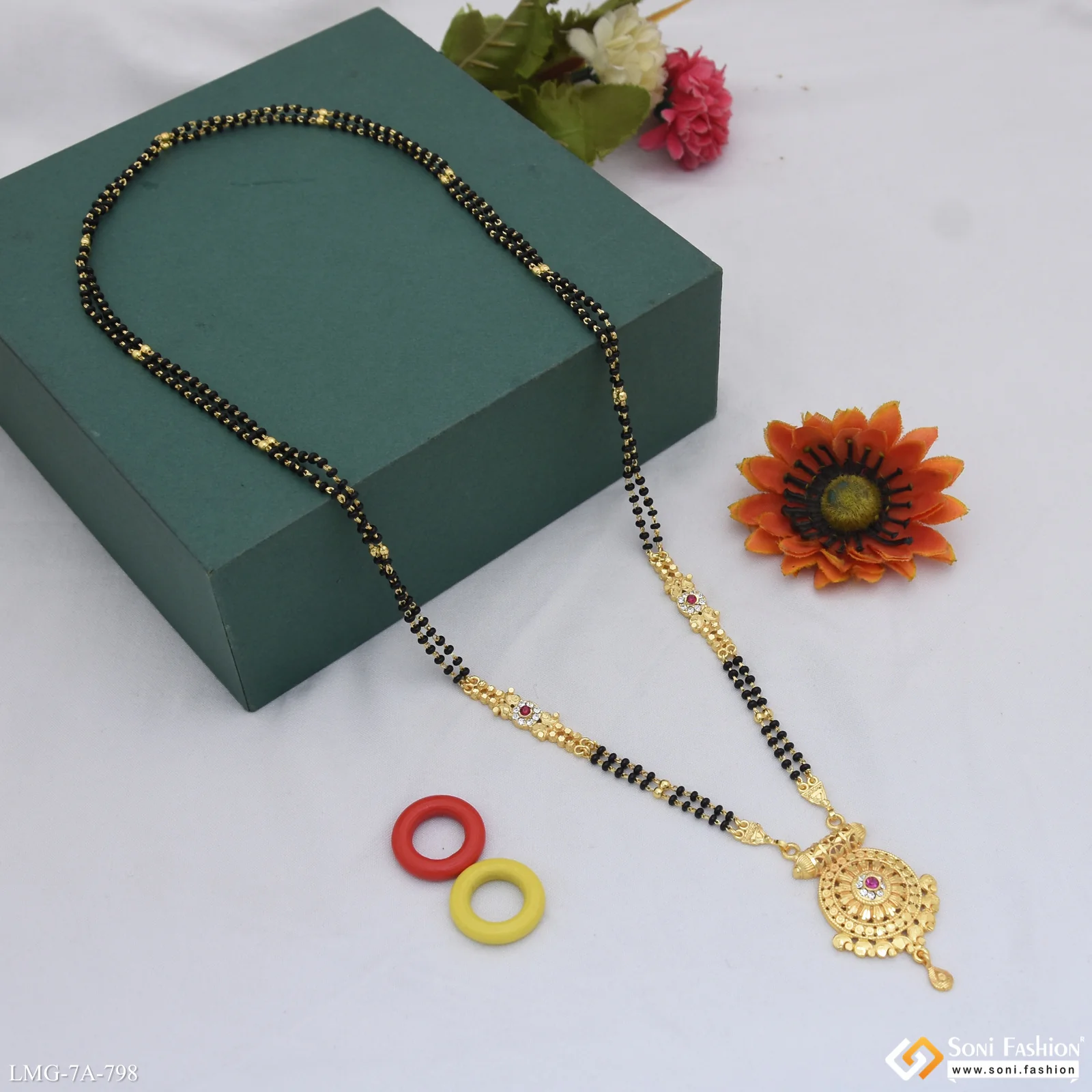 Artisanal Design Gold Plated Mangalsutra for Women - Style A798 - Image 4